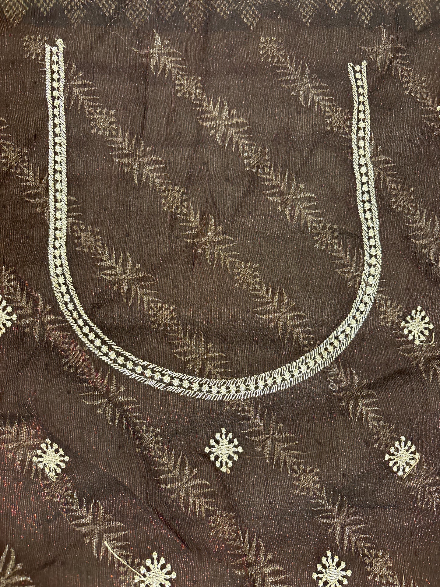 Marvellous Dark Wine Color Georgette Embroidered Work Fancy Saree - PREMIUM QUALITY