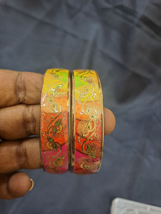 Charming Multi Color Fancy Designer Glass Bangles For Women