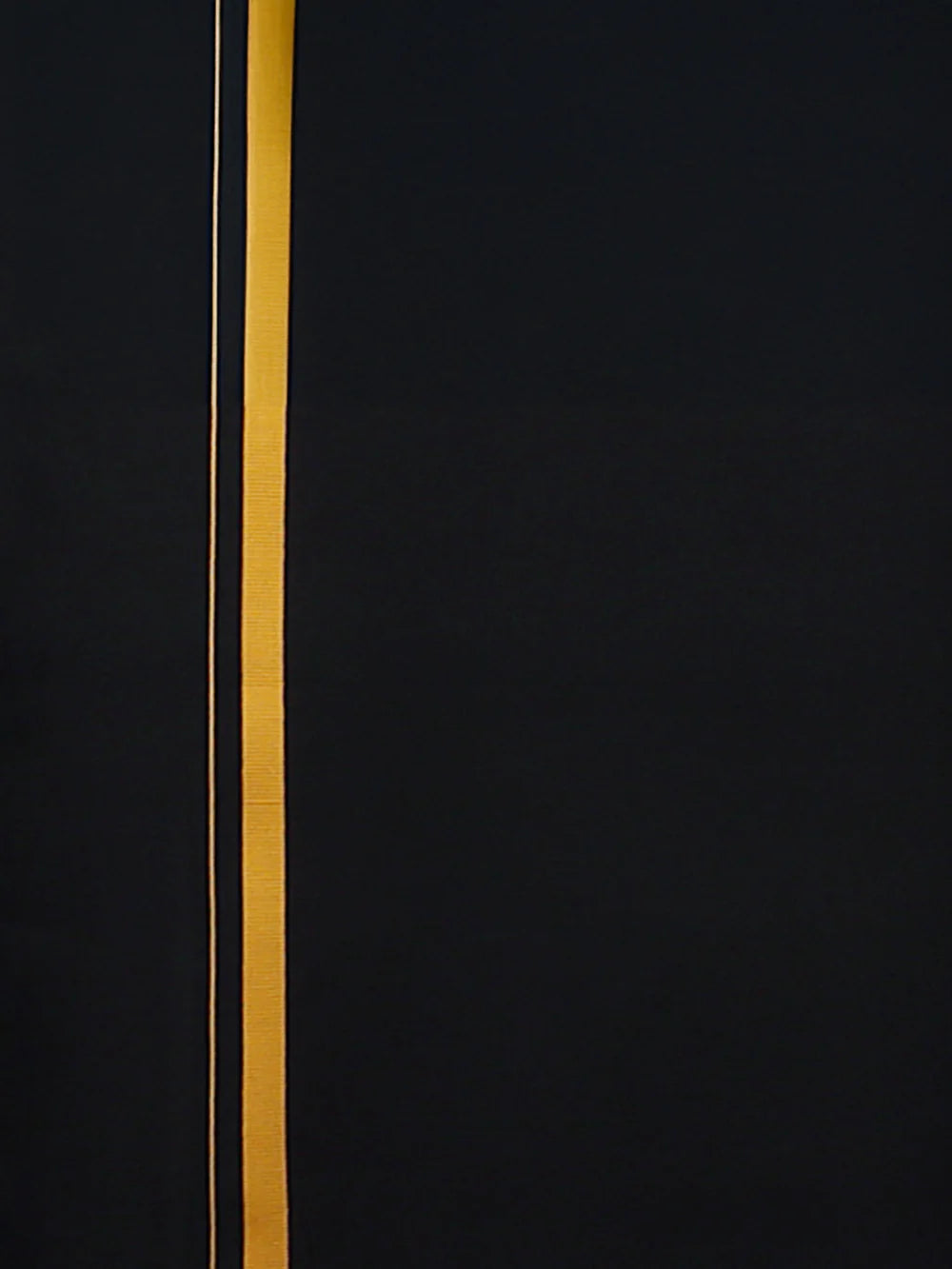 Elegant Black Color Dhoti With Golden Zari Border In Mesa