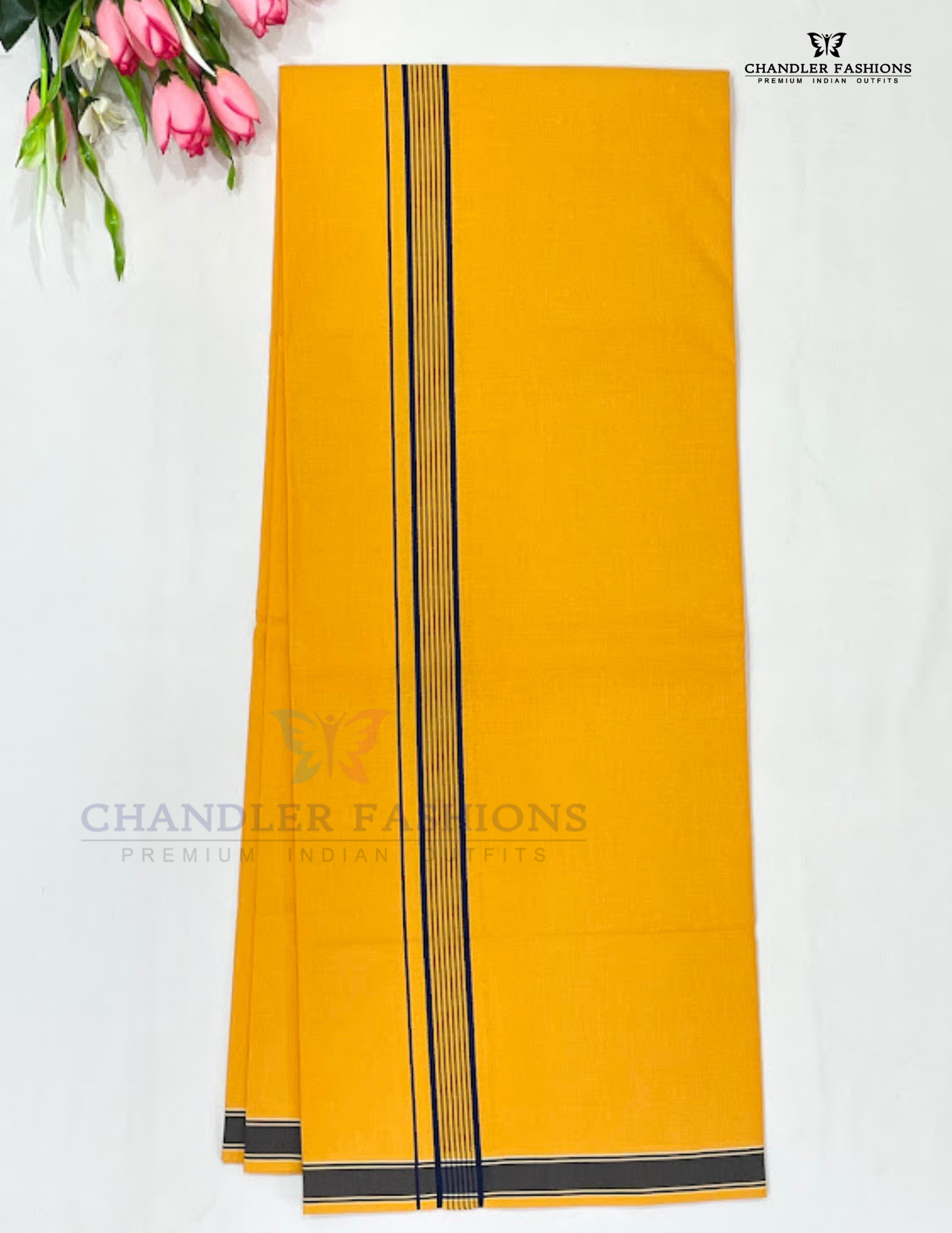 Yellow Color Cotton Dhoti For Men Near Me