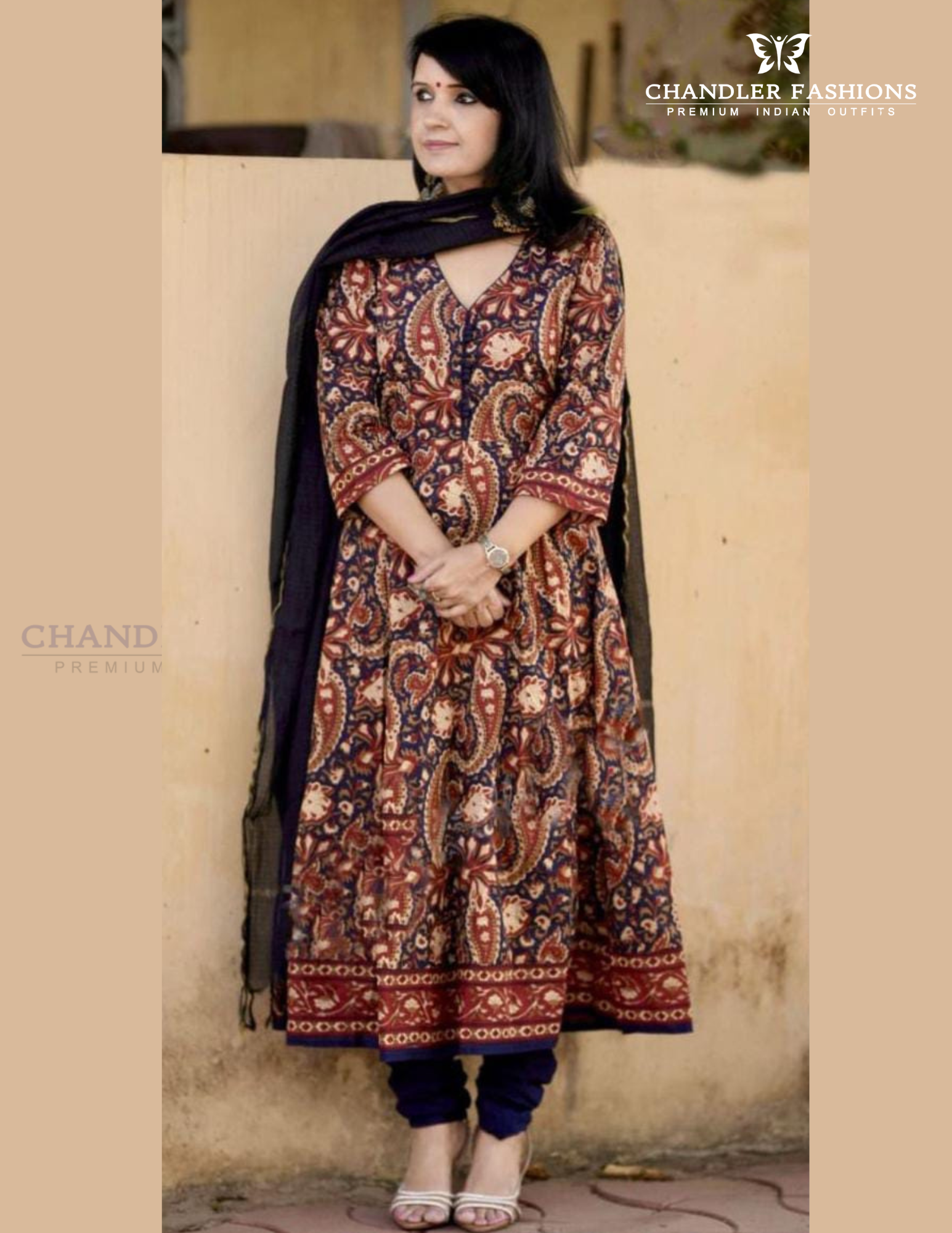 Graceful Maroon Color Viscose Printed Work Salwar Suits With Dupatta Set For Women