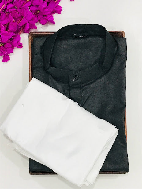 Black Color Men's Kurta in Tucson