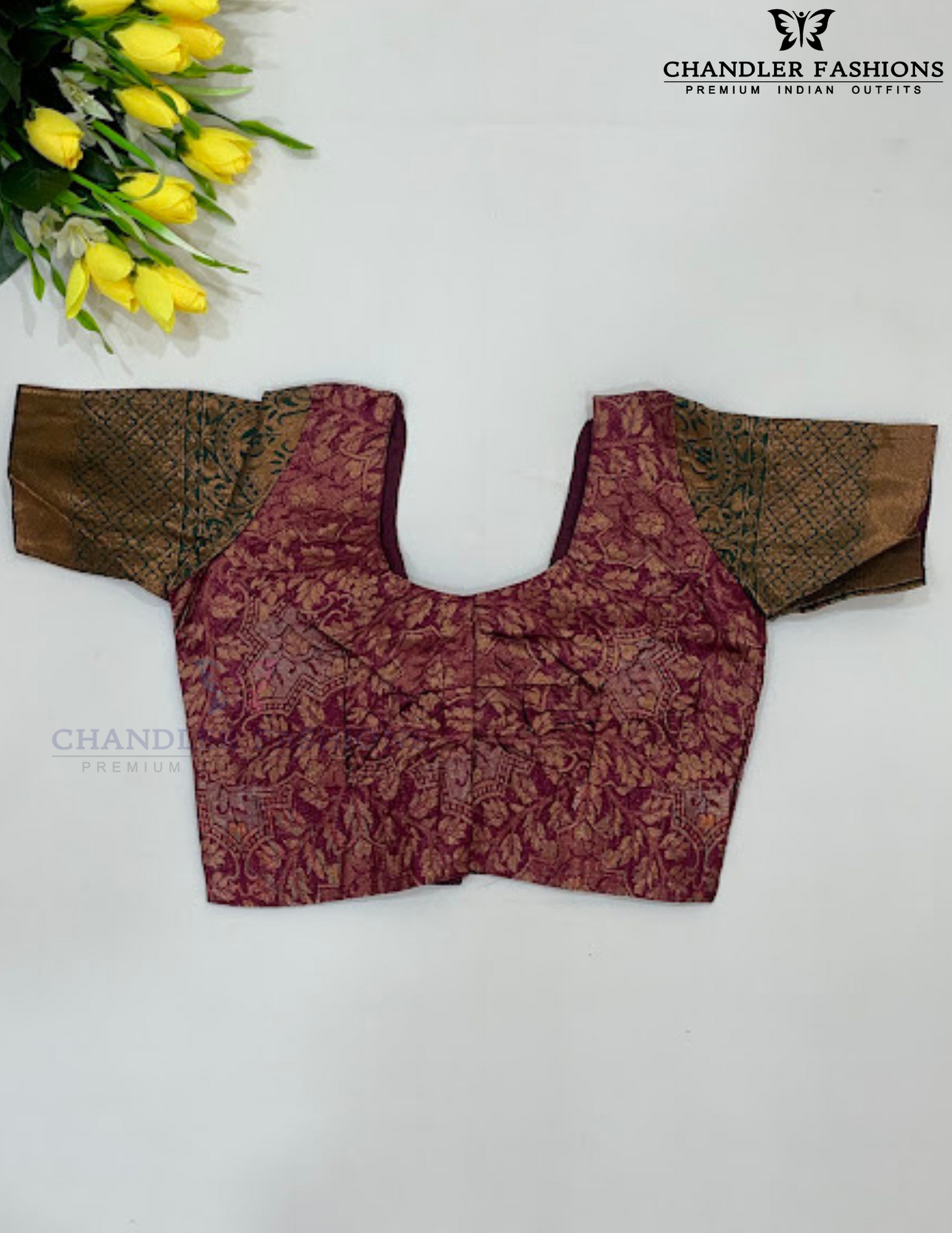Maroon Colored Art Silk Half Saree Sets In Suncity