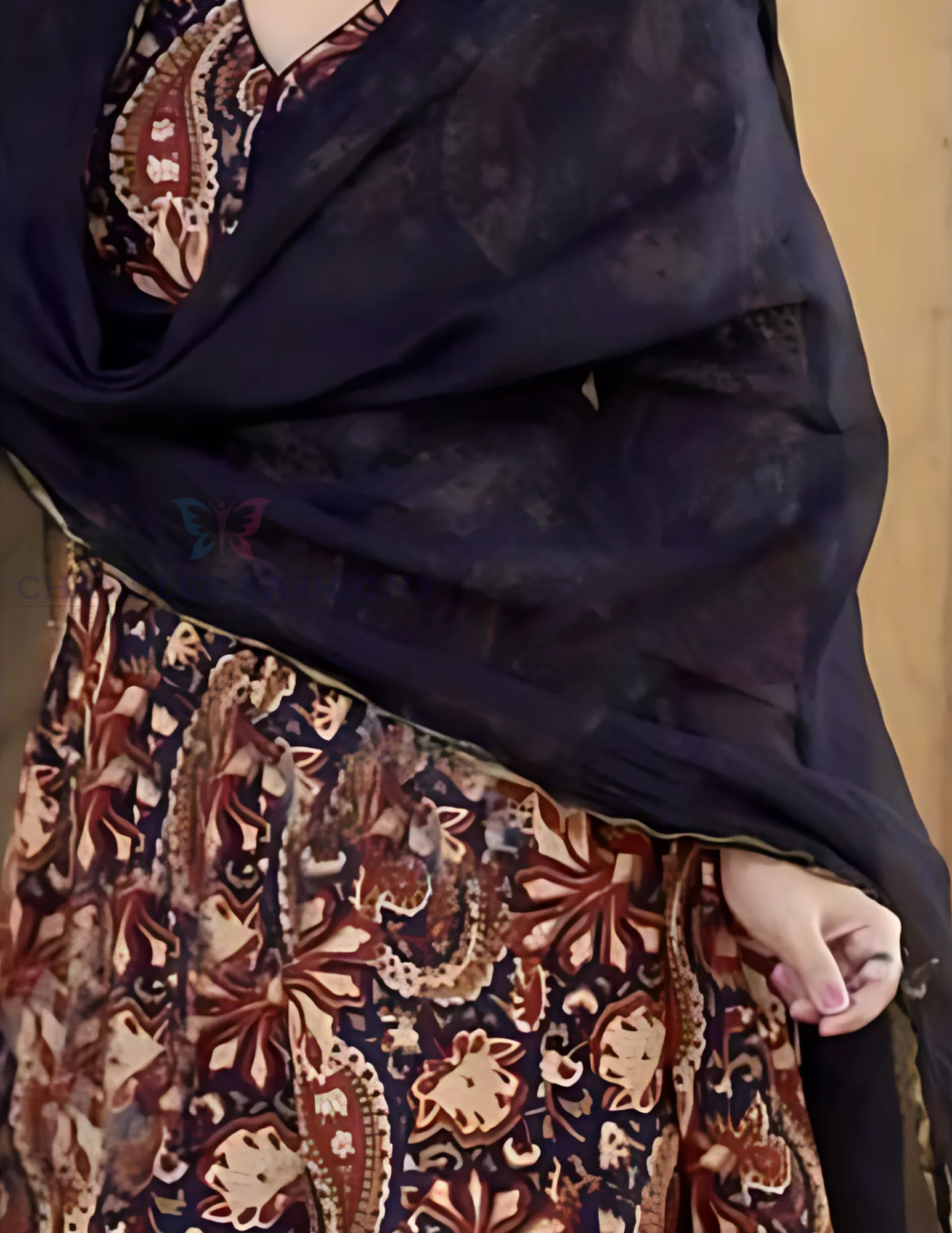 Maroon Color Viscose Printed Work Salwar Suits With Dupatta Set In USA