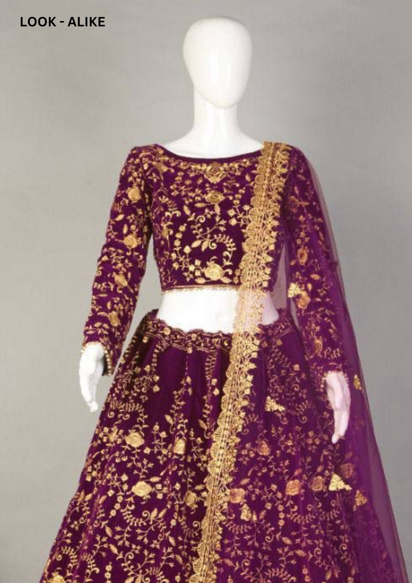 Dazzling Purple Color Designer Embroidery Work Velvet Lehenga Choli For Women Near Me