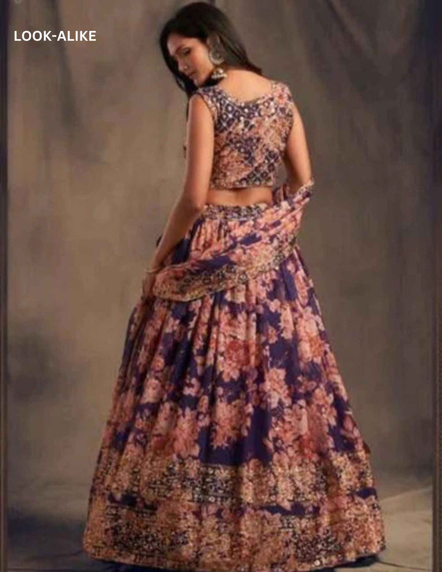 Attractive Purple Color Rose Printed Lehenga With Dupatta Set In Chandler