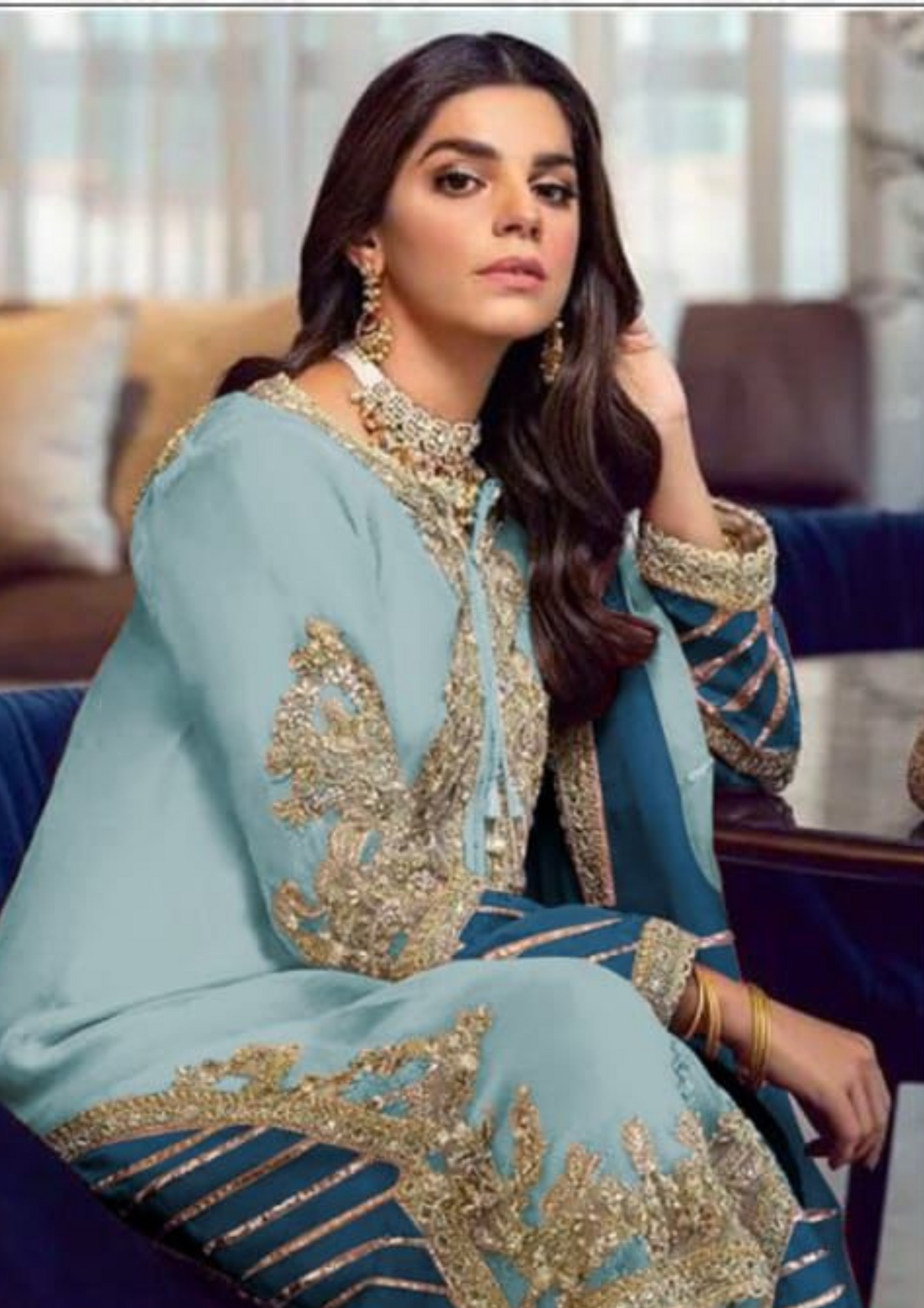 Designer Faux Georgette Salwar Suits In USA