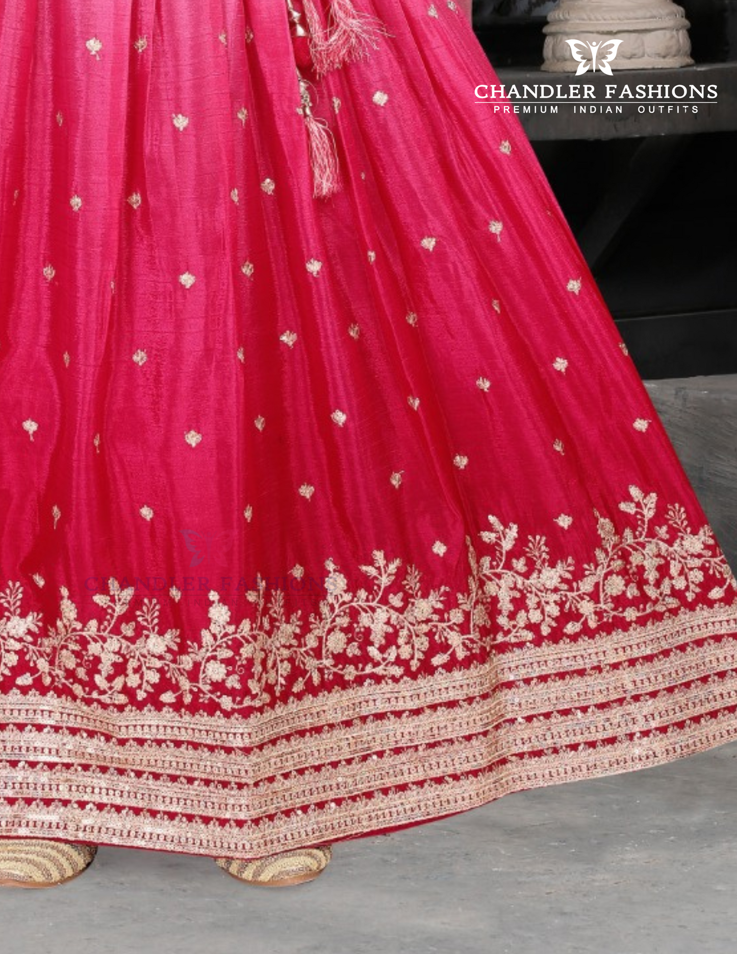 Rani Pink Embroidery And Sequins Work Choli In USA