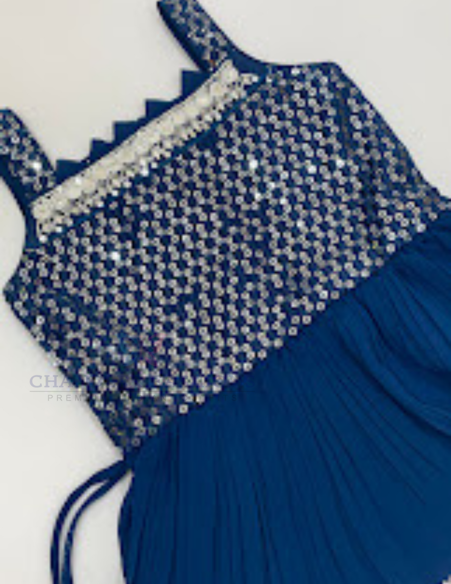 Teal Blue Color Embroidery And Sequins Work Kurti Suits In Surprise