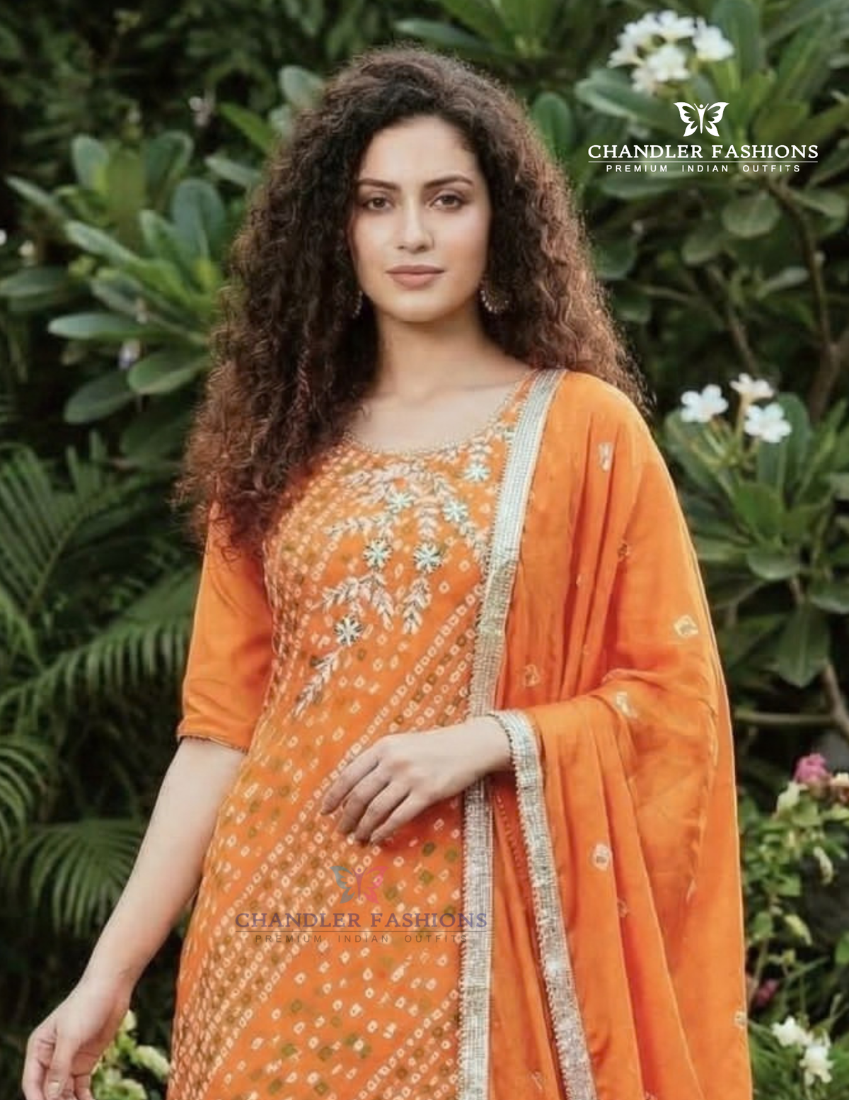 Orange Color Premium Jam Cotton Print With Handwork Patiala Suit For Women Near Me