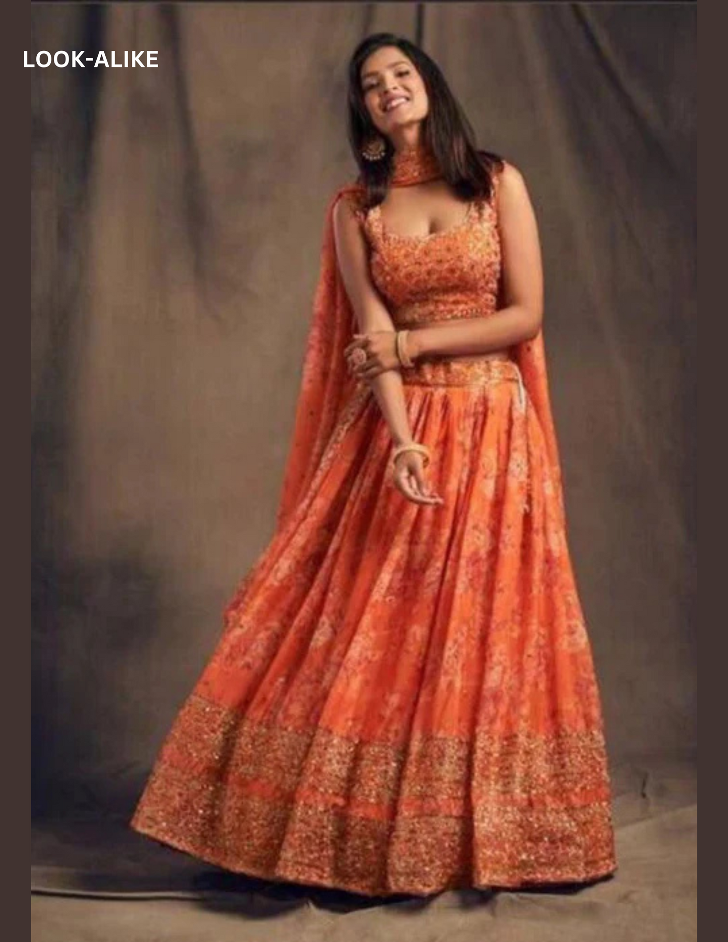 Golden Zari and Sequins Embroidered Lehenga In USA