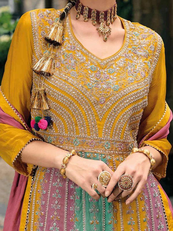 Chinon Chiffon Designer Pakistani Salwar Suit For Women In Peoria