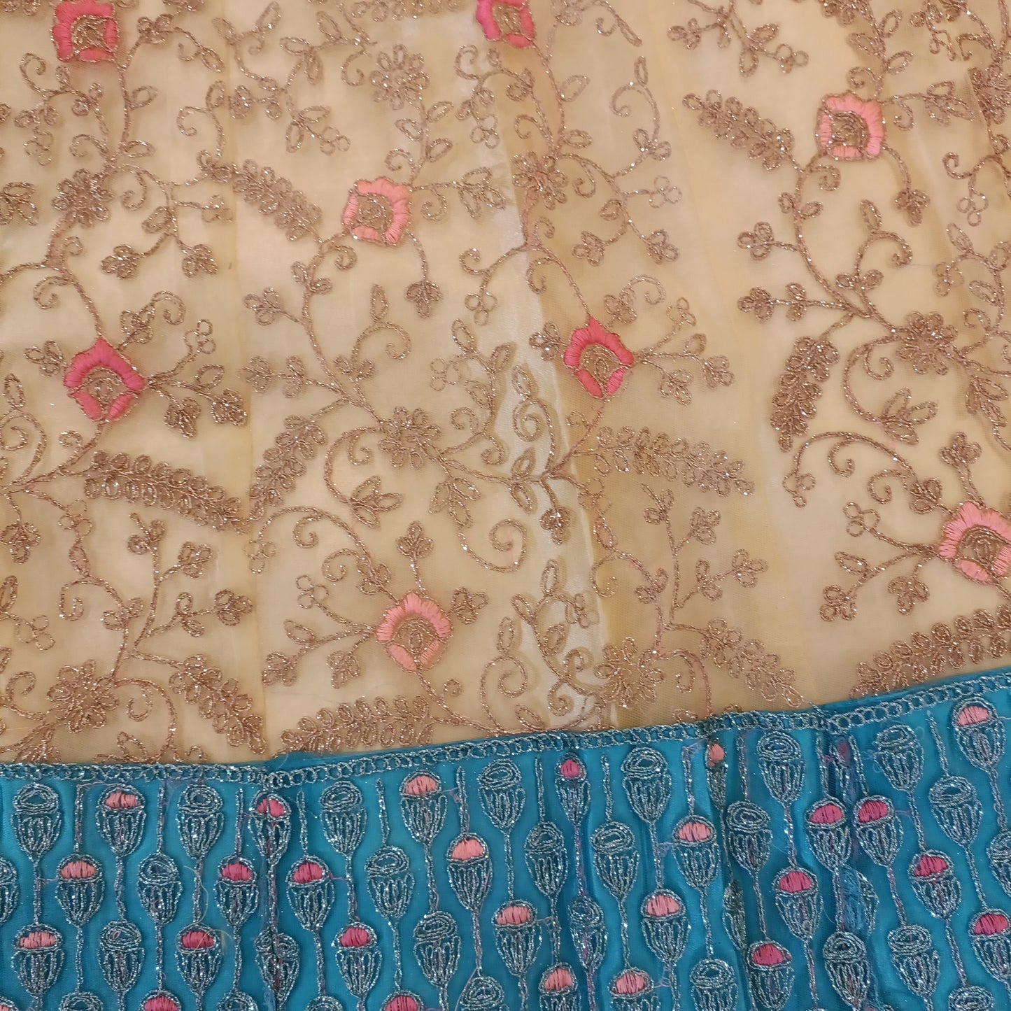 Beautiful Blue Teen Kids Lehanga Choli In USA