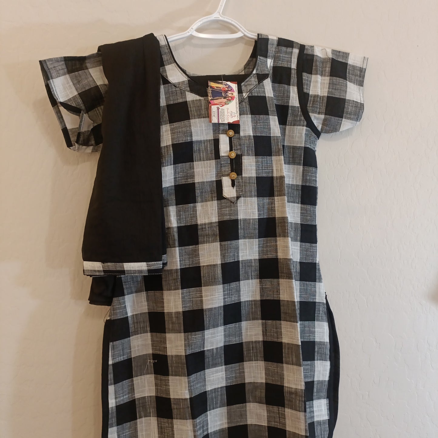Black Kurti Set for girls