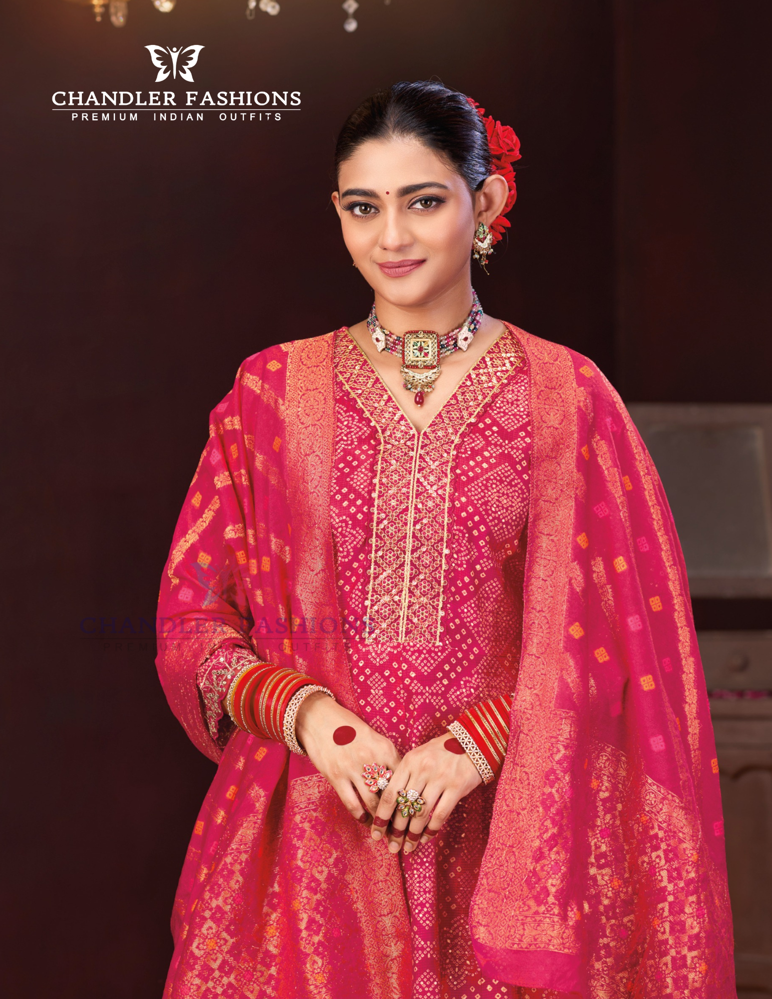 Attractive Pink Color Berlin Silk Kurti Suit With Embroidery Work Near Me