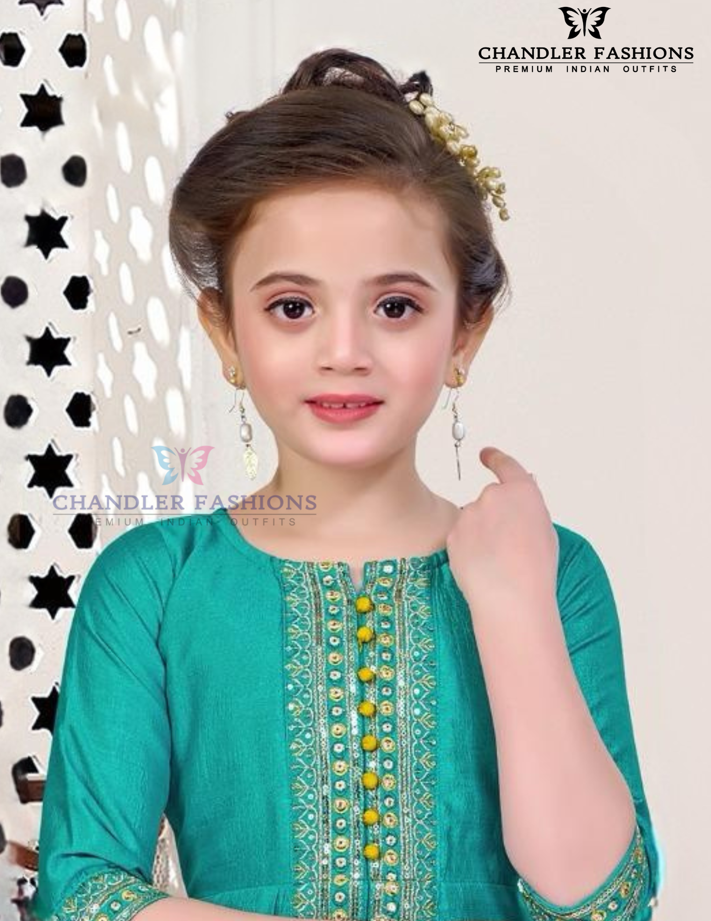Teal Green Color Silk With Embroidery And Zari Work Kurti Suit Near Me