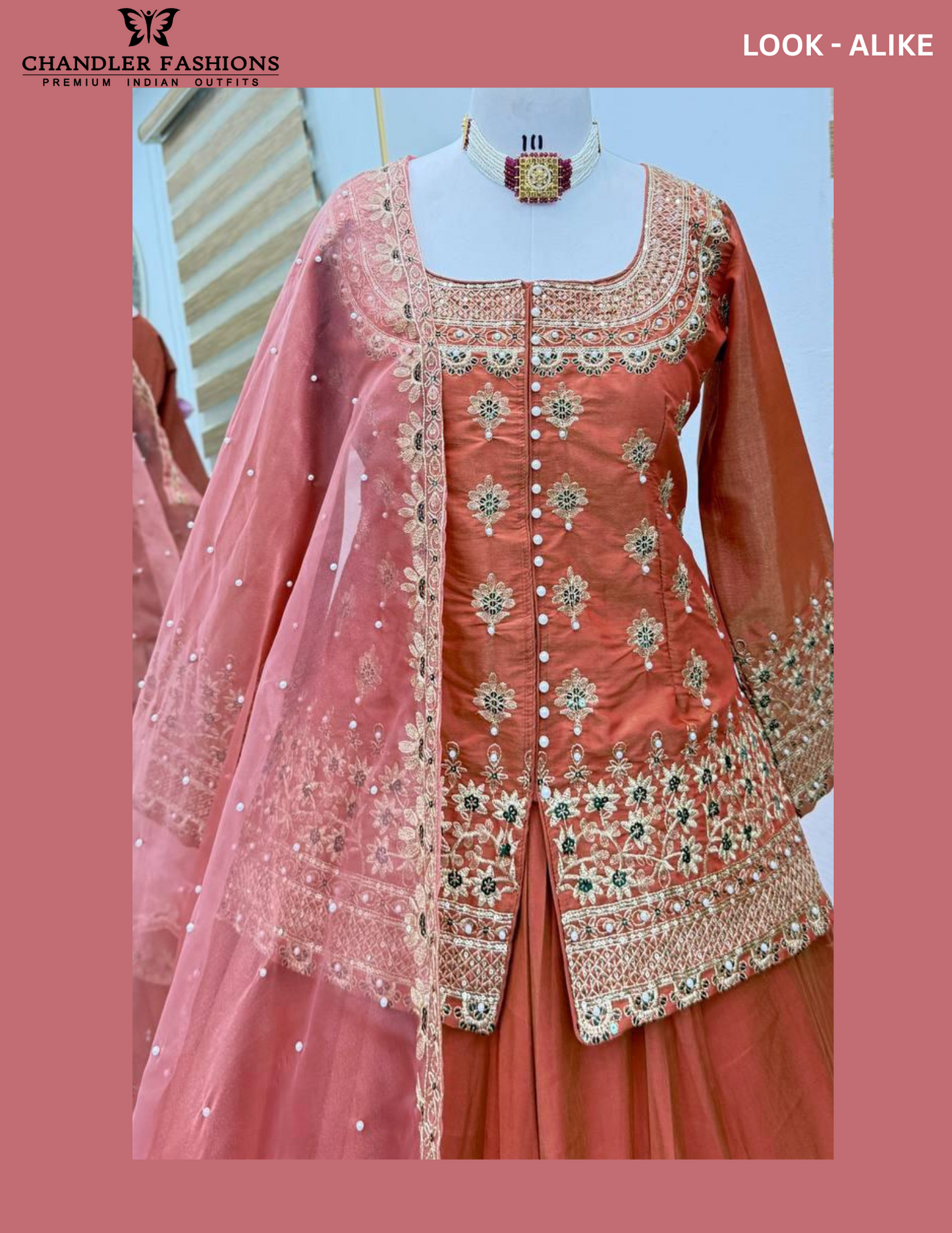 Peach Color Shimmer Silk With Embroidery And Sequins Work Lehenga In Gilbert