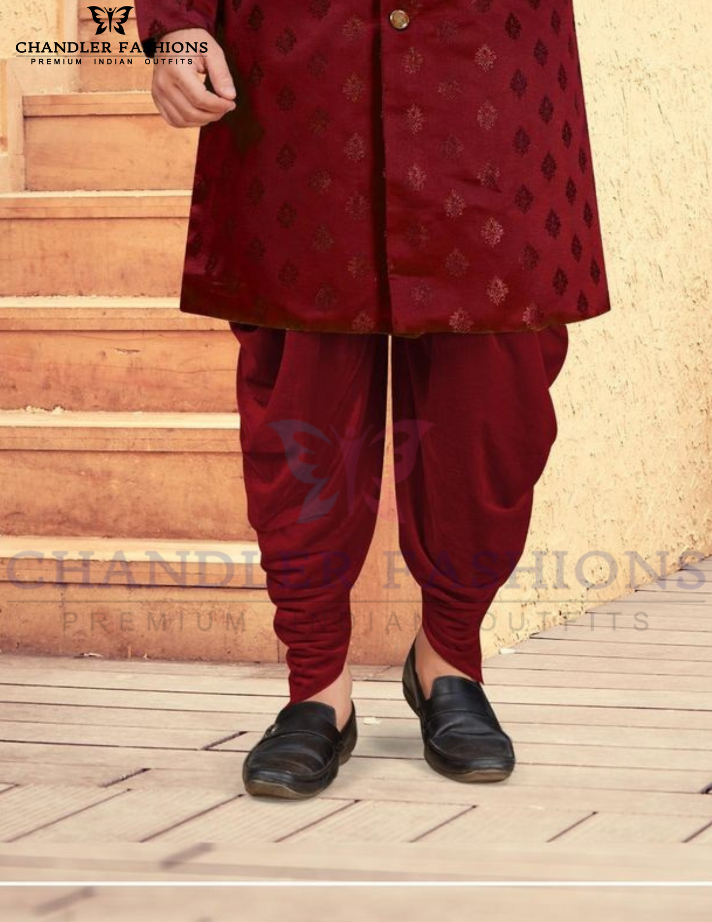 Attractive Maroon Color Silk Kurta In USA