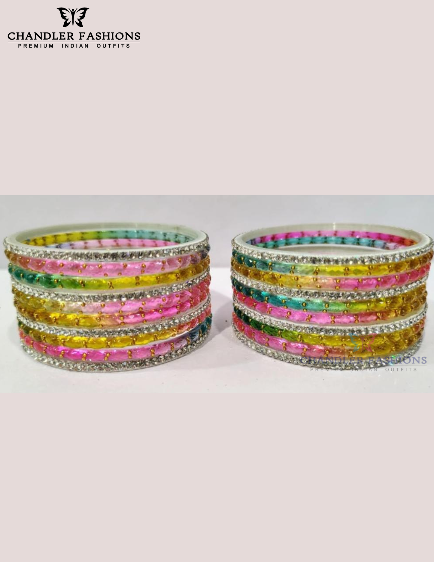 Multicolor Raindrop Glass Bangles In Scottsdale
