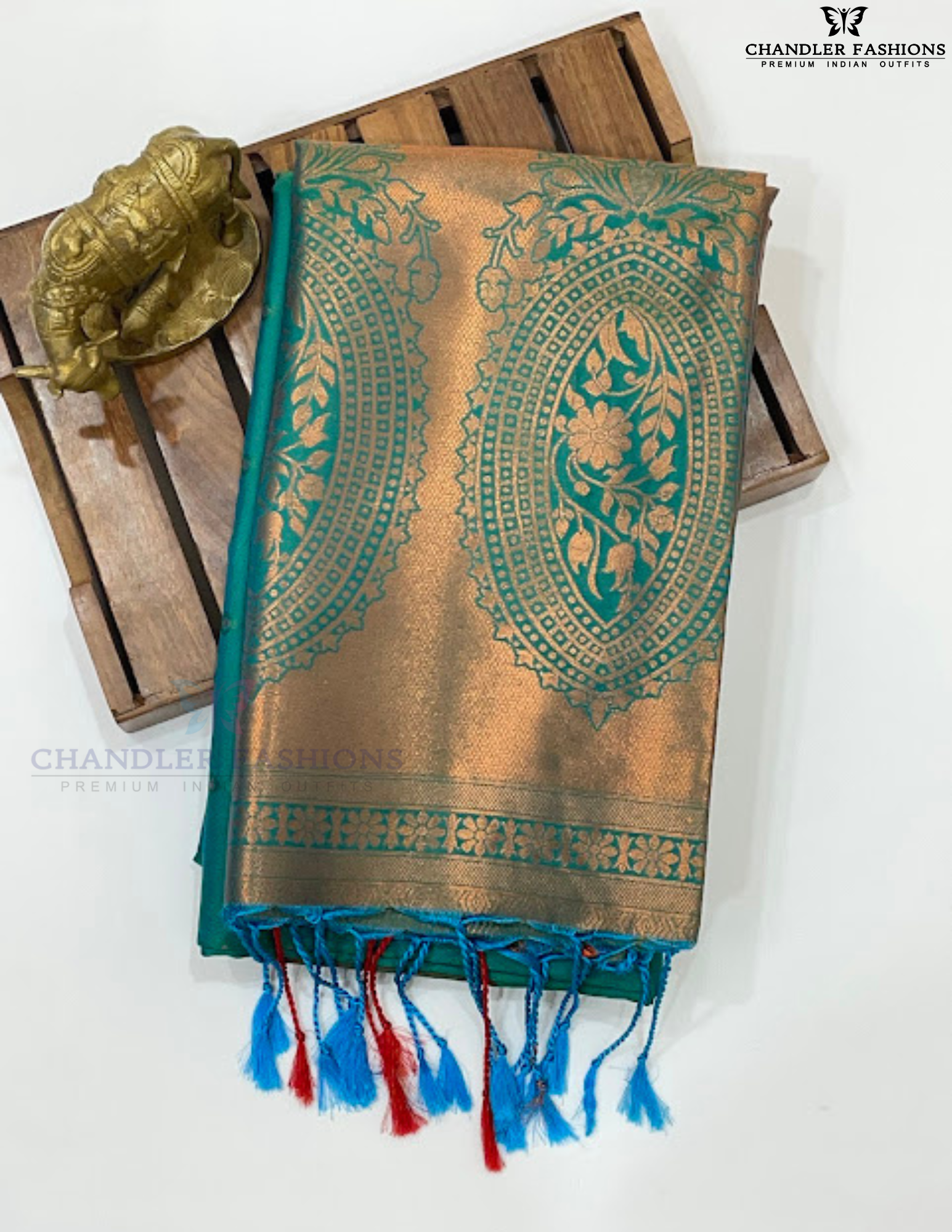 Alluring Green Color Soft Silk Saree In Mesa