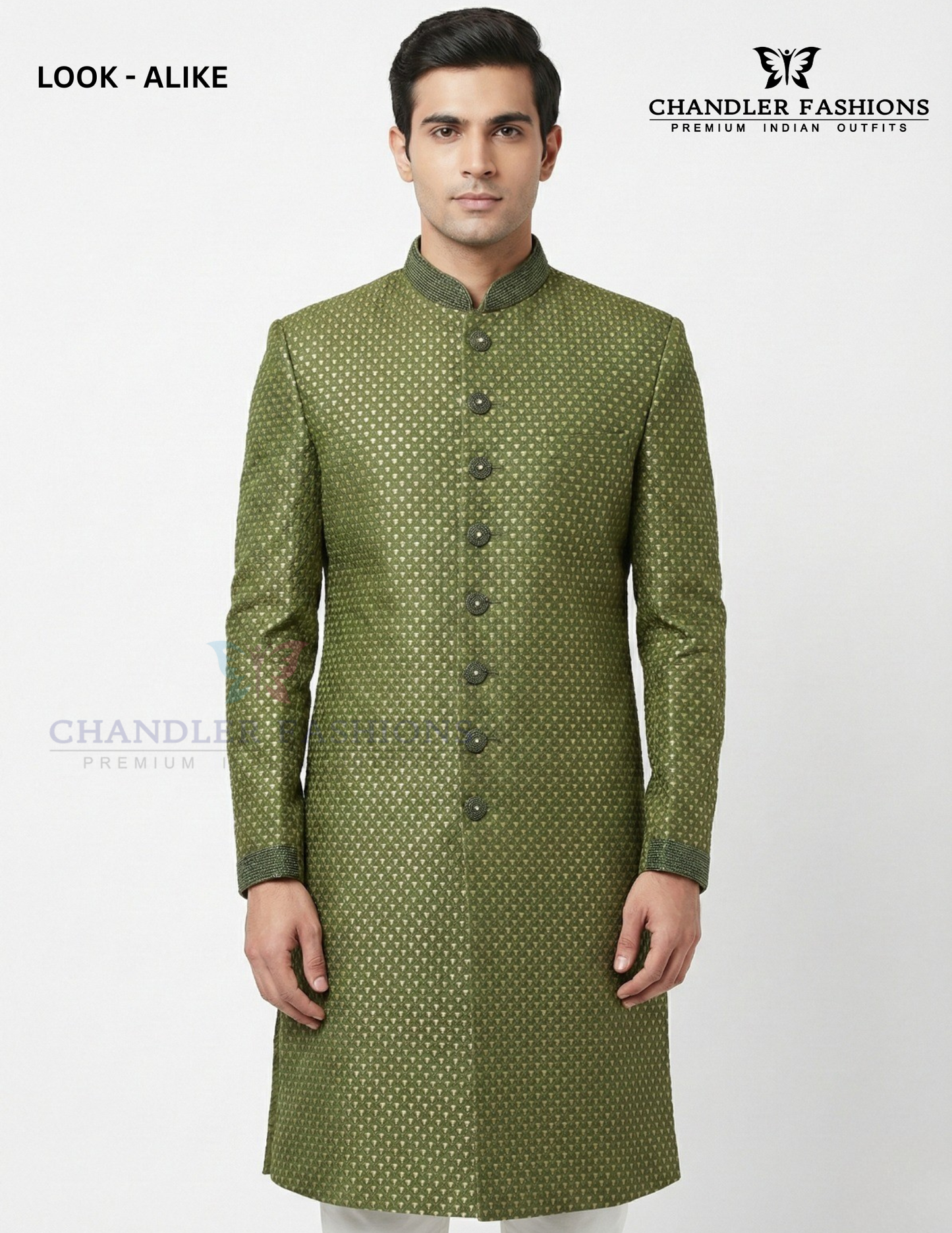 Premium Designer Vivaah Hand Embroidery Silk Sherwani Suit Near Me
