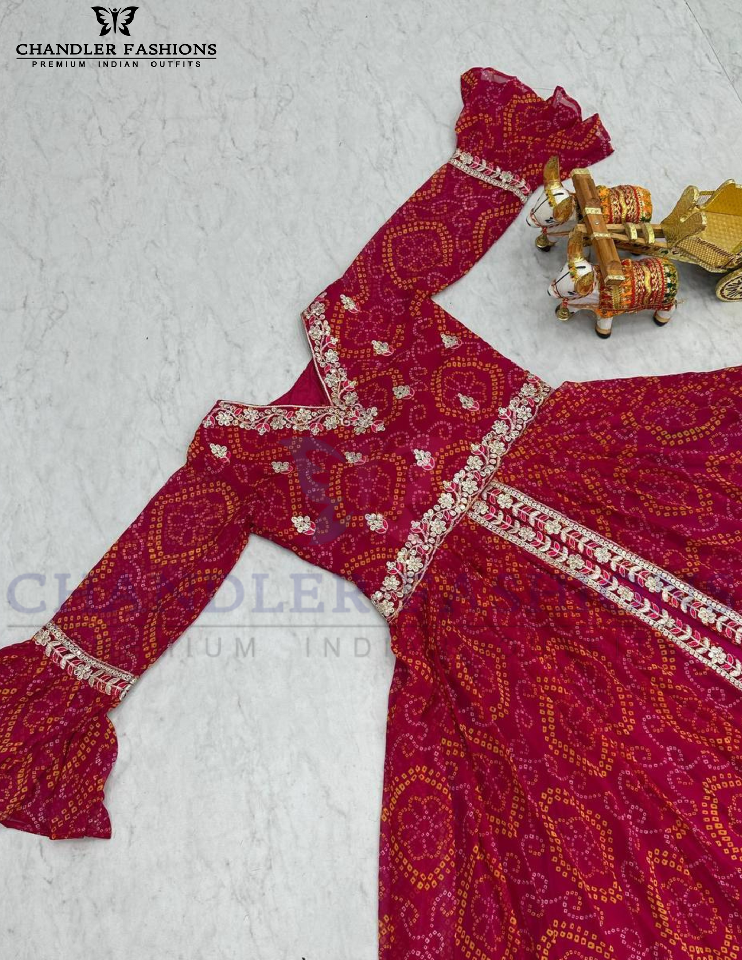Pure Chinon Thread Work Lehenga Choli For Women in Chandler