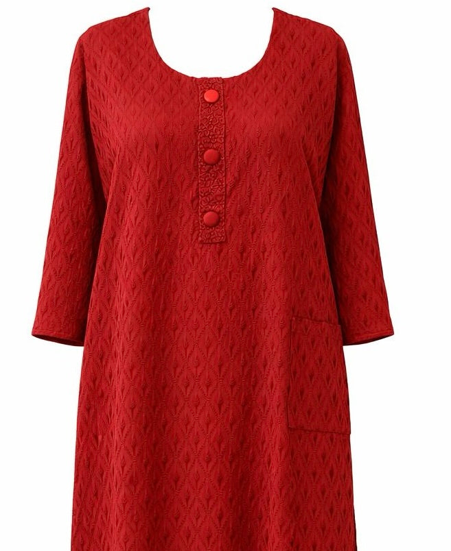 Ravishing Maroon Color Rayon With Chikankari Work Kurti For Women