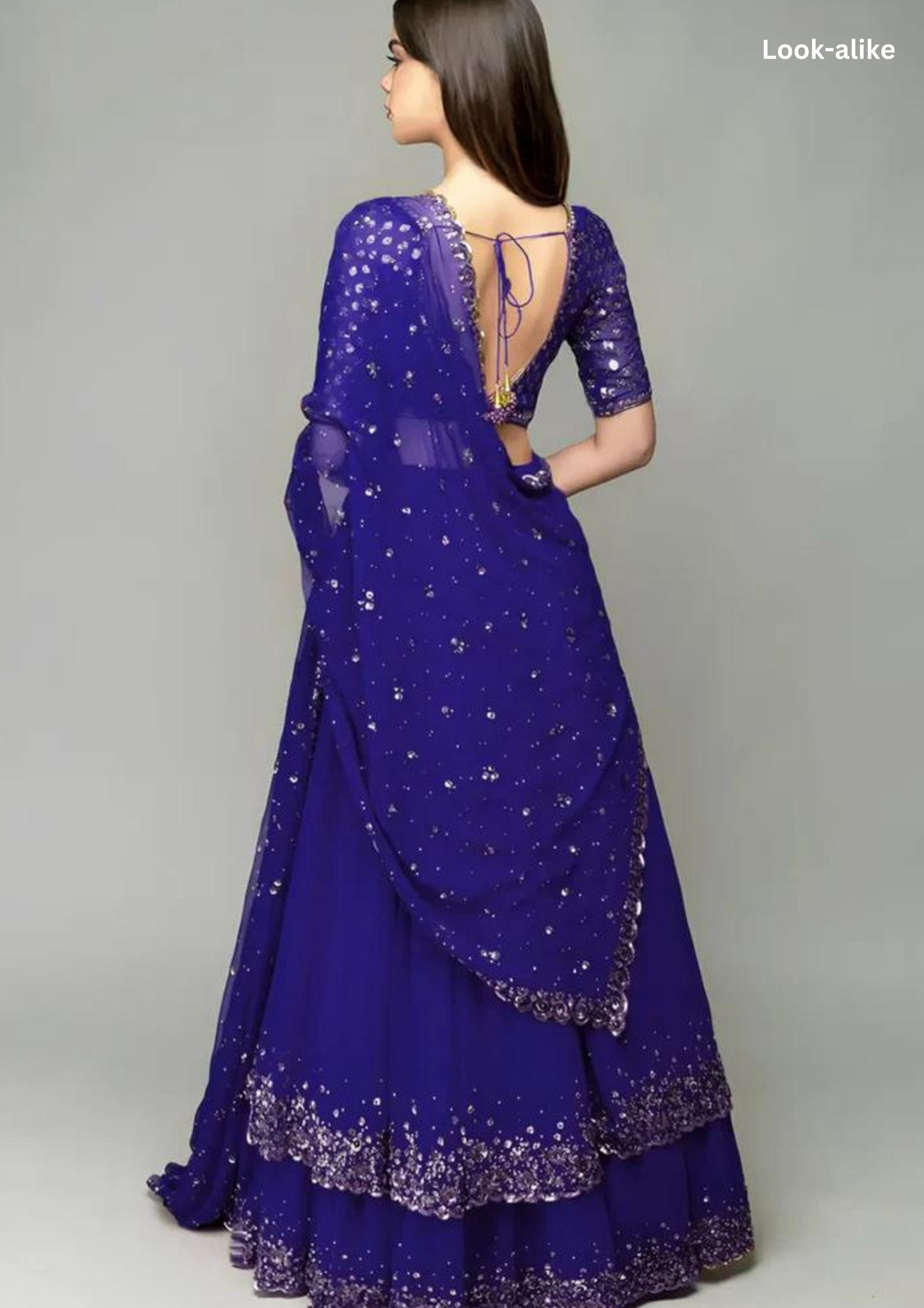 Attractive Blue Colored Heavy Sequins Work Lehenga Choli Near Me
