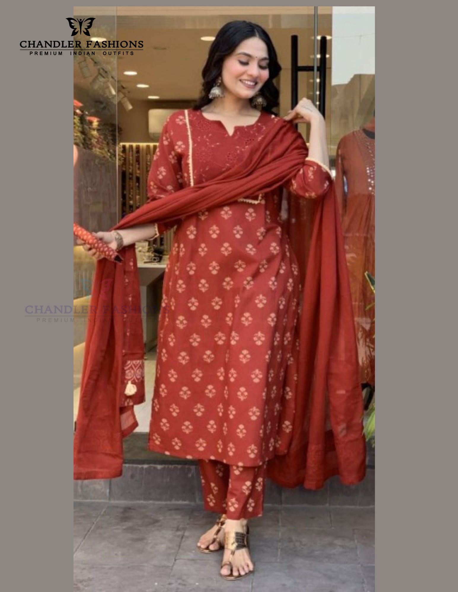 Pretty Red Color Viscose Embroidery And Printed Work Salwar Suits With Dupatta Set For Women
