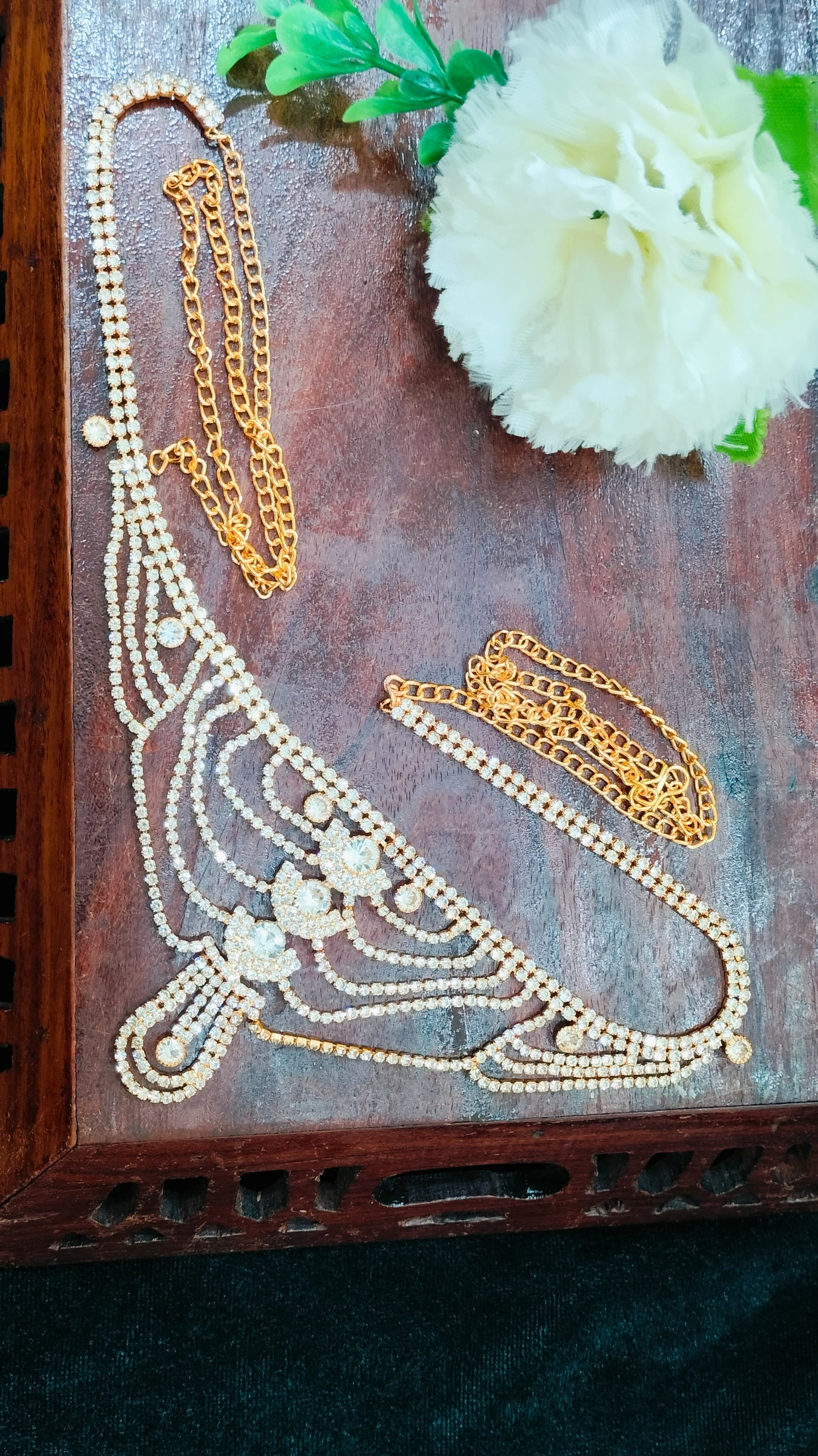Unique Designed Antique Gold Hip Chain In Suncity