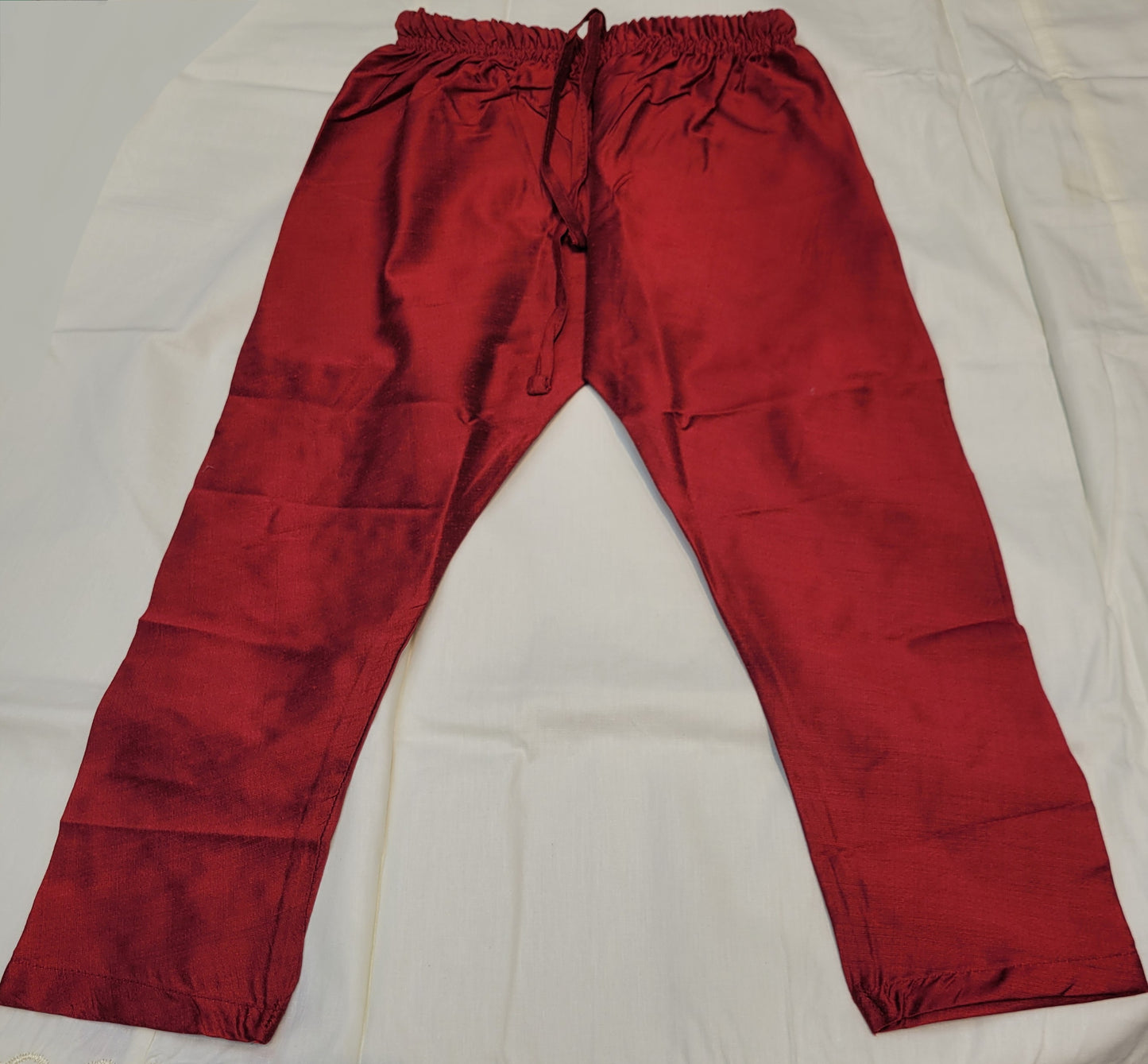 Appealing reddish maroon color boy's lower pajama.