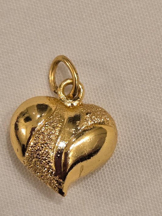 Beautiful Heart Shape Gold Pendant