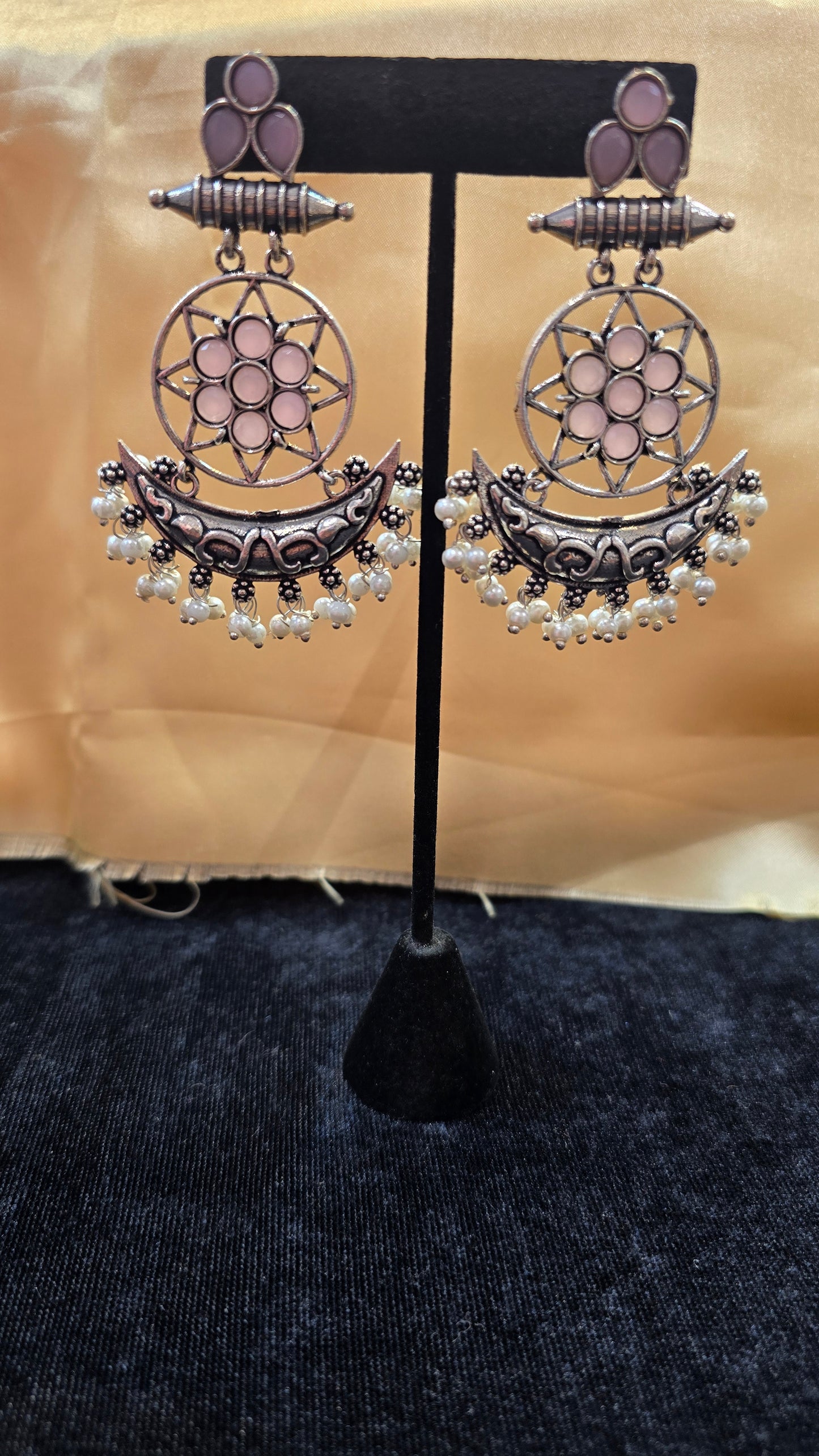 Oxidized Pink Colored Long For Women Near Me