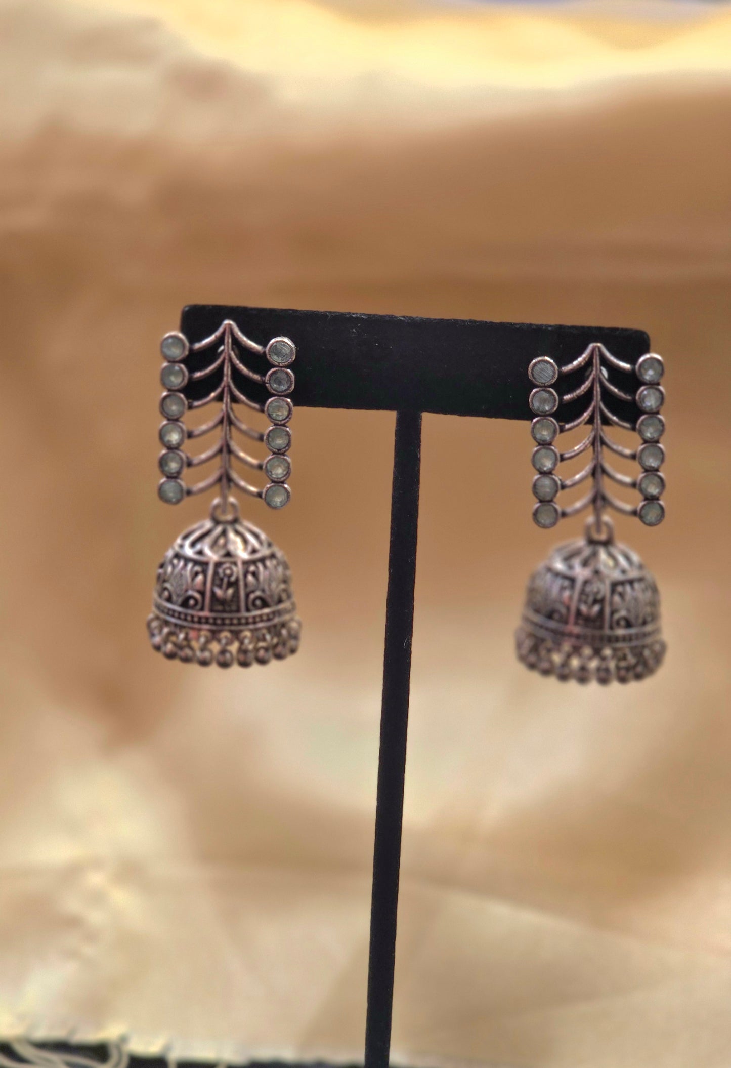 Leaf Shaped Green Jhumkas For Women Near Me