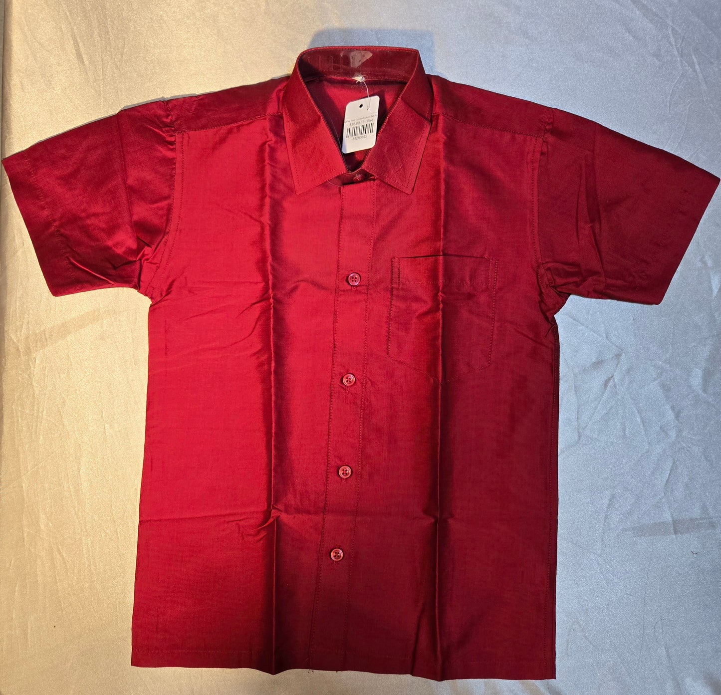 Attractive Red Color Shirt With Off Sleeve For Kids