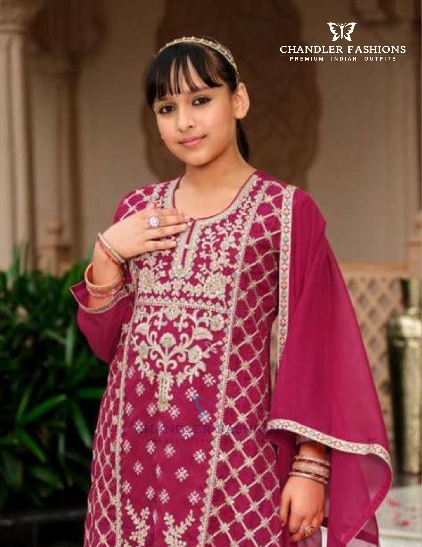 Pink Color With Embroidery Work Kurti Suits Near Me