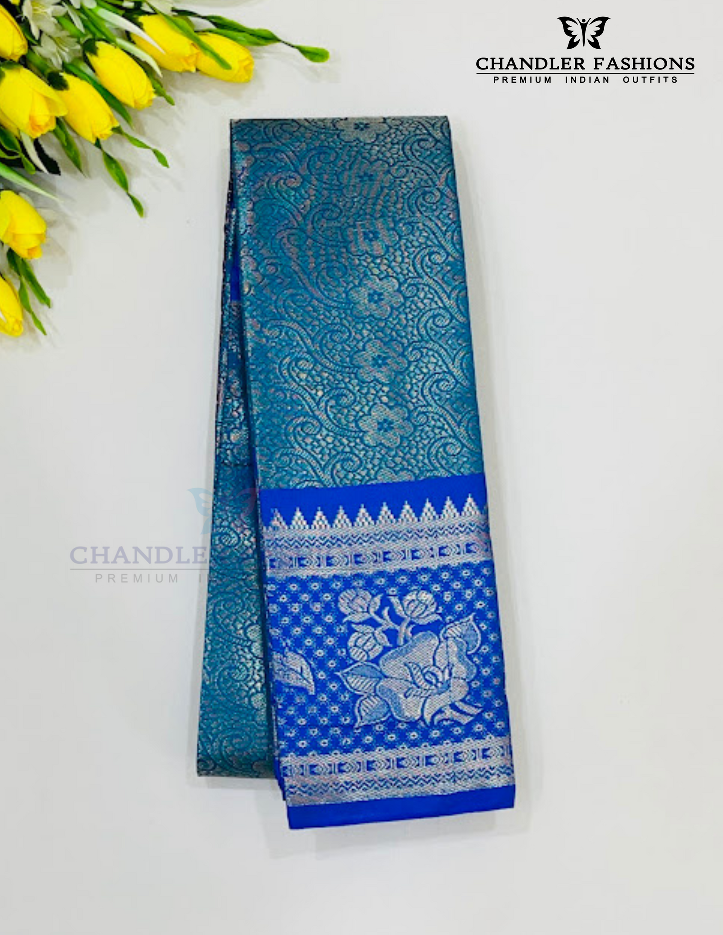 Charming Blue Color Art Silk Saree With Designer Zari Work For Women