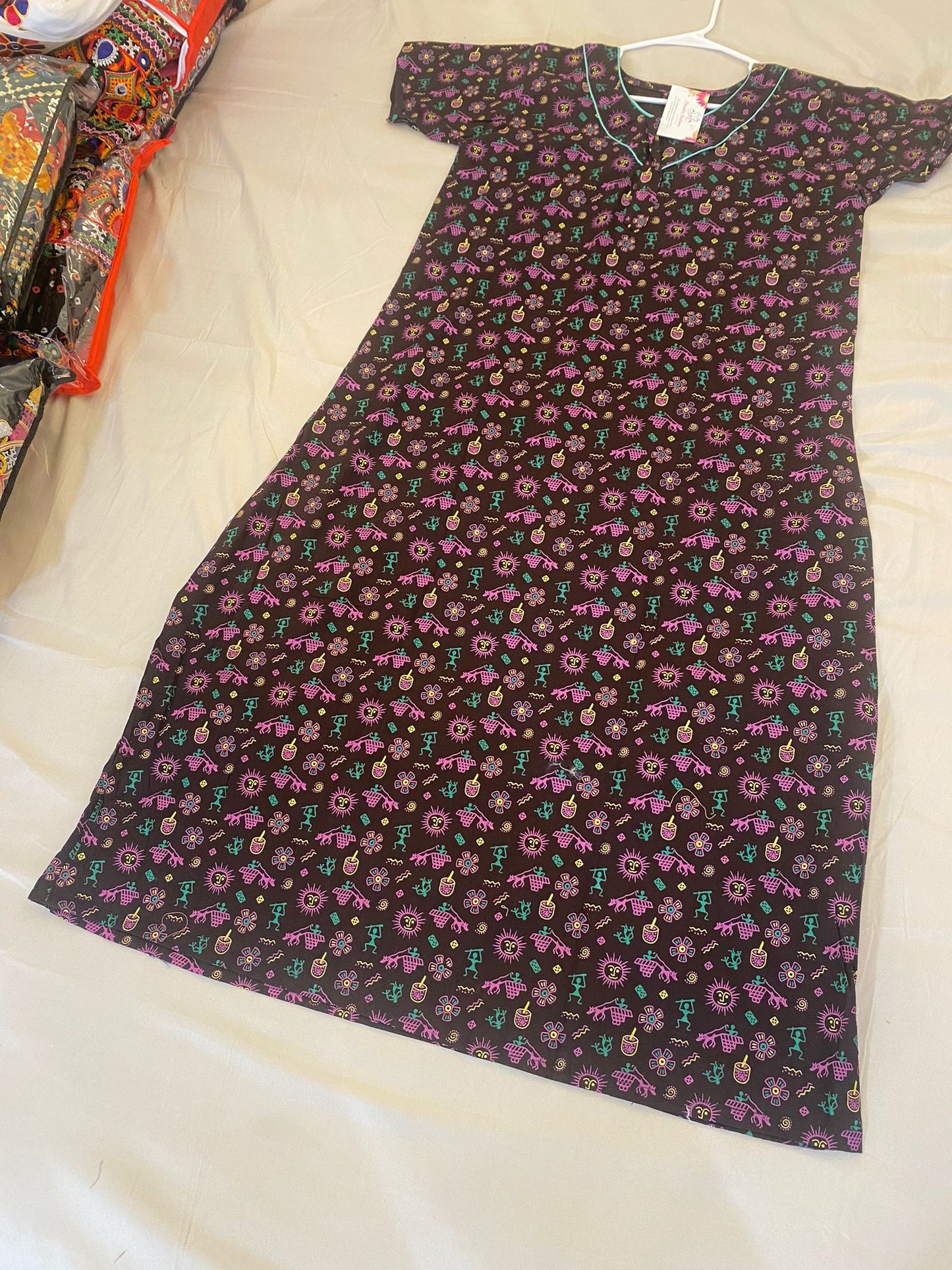 Comfy Black Nighty with Full Design In Prescott