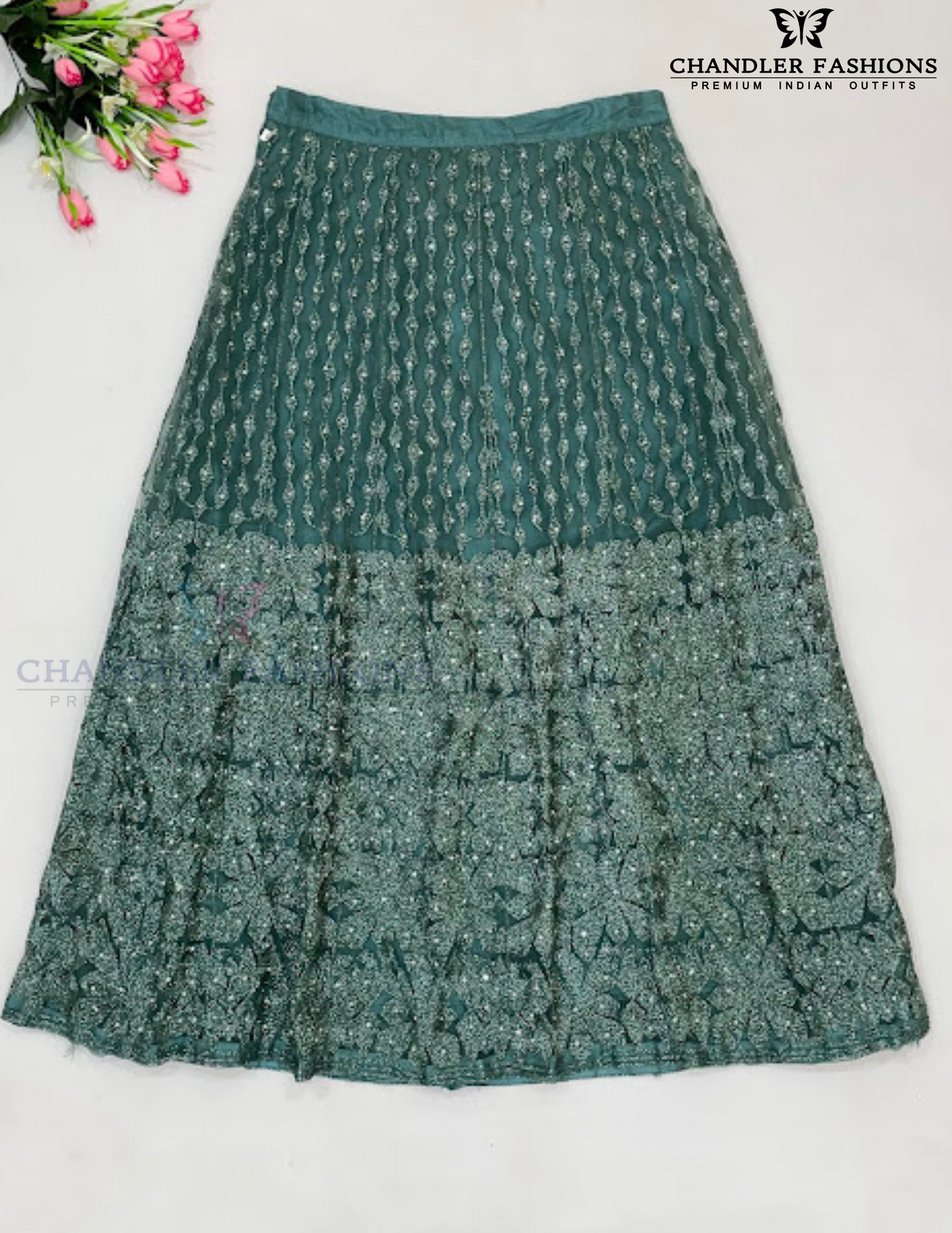 Attractive Green Color Stone Choli Sets In Chandler