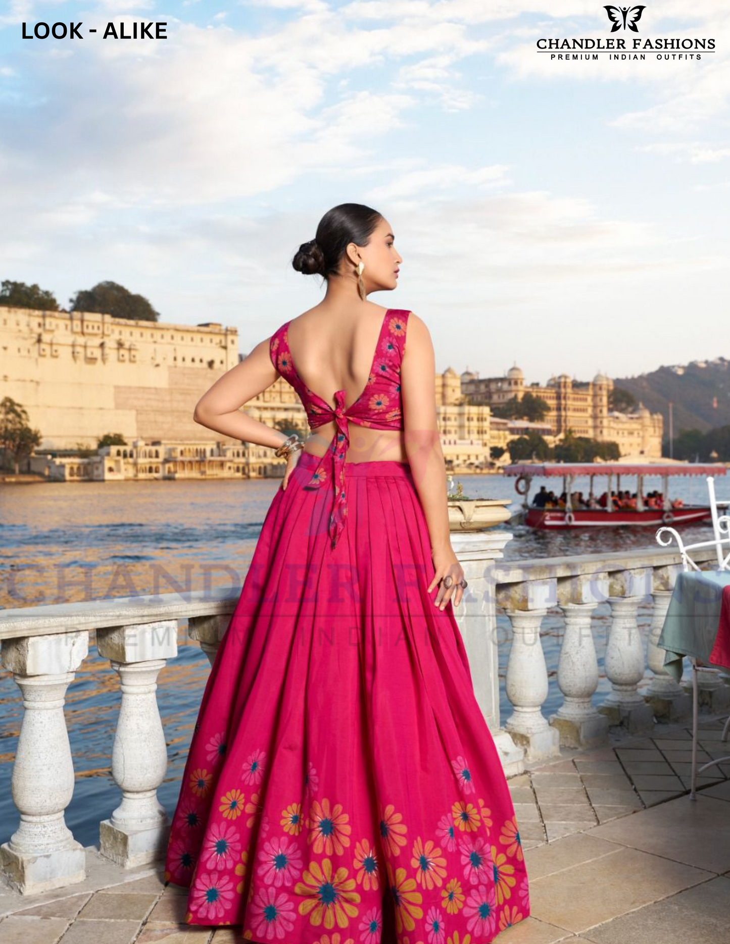Rani Pink Color Tussar Silk Foil Work Lehenga Choli In Arizona