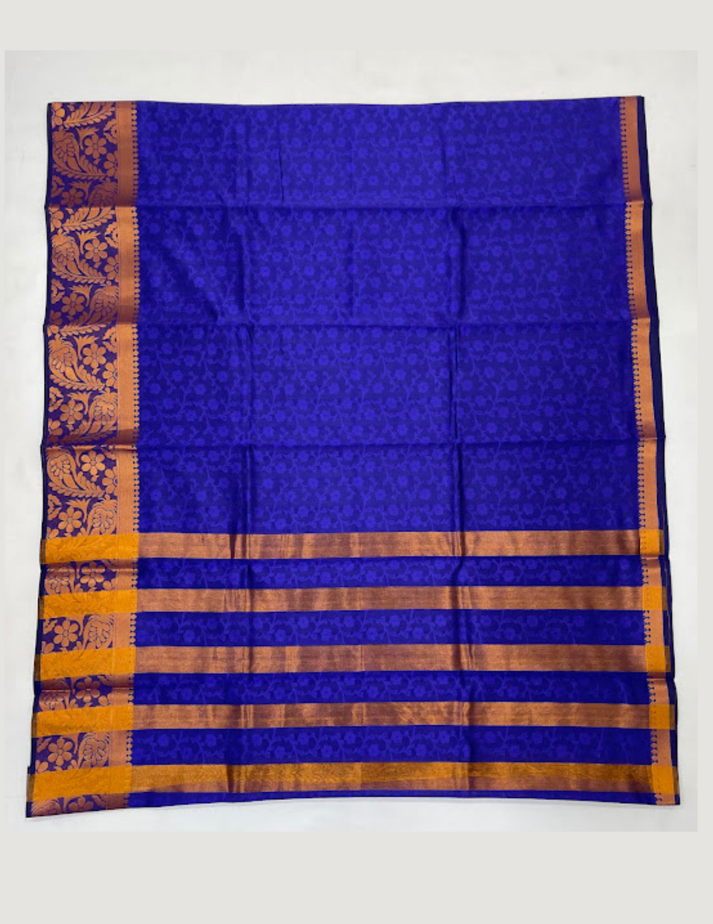 Dark Blue Art Silk Saree With Designer Zari Work In Tempe