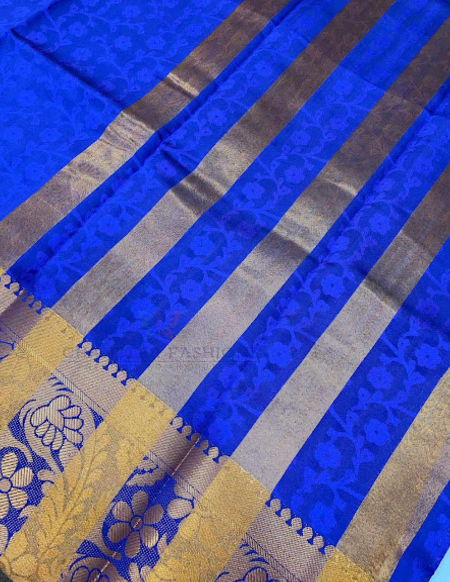 Dark Blue Art Silk Saree With Designer Zari Work In Mesa