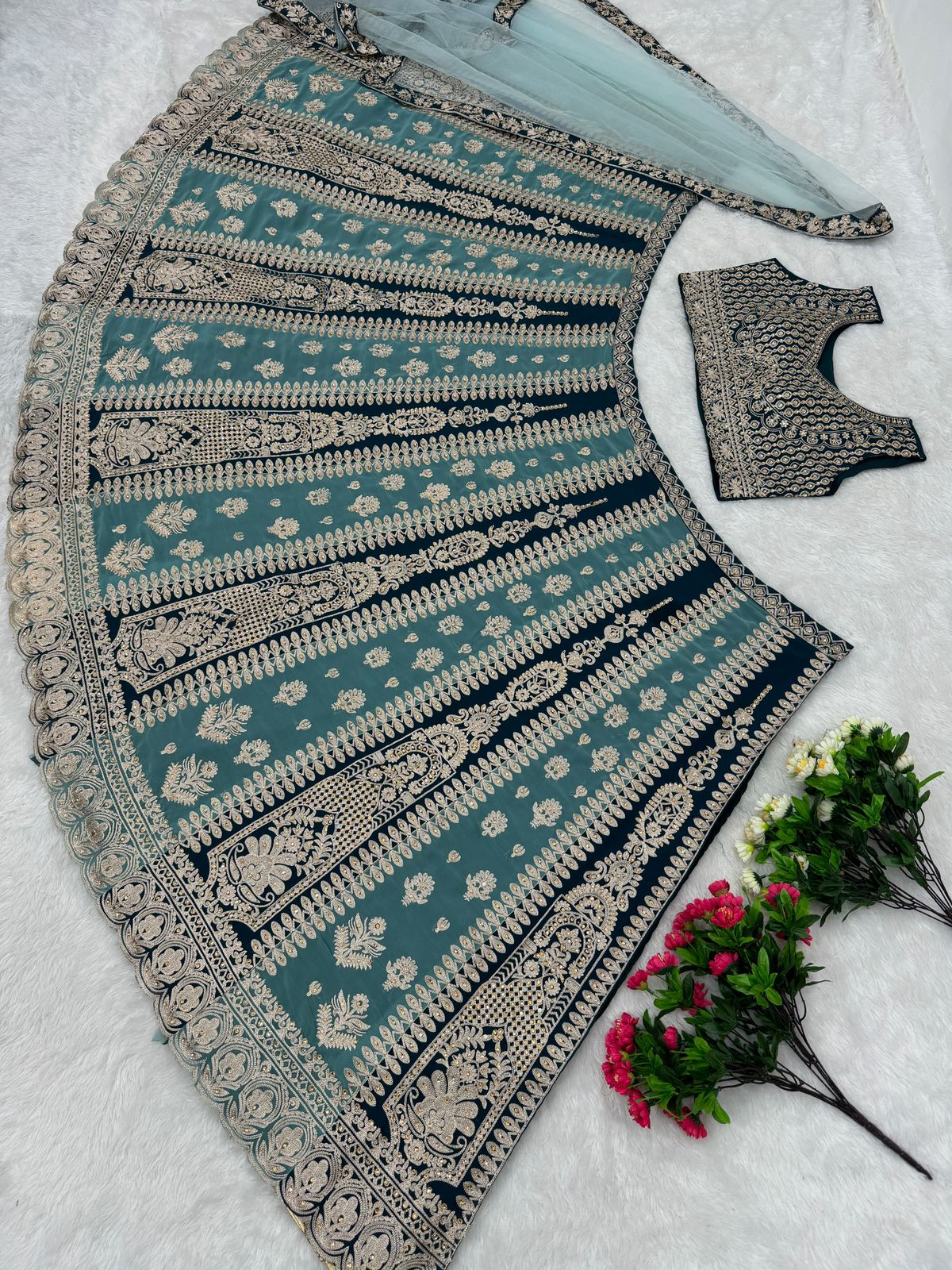 Heavy Embroidery Lehenga In Chandler