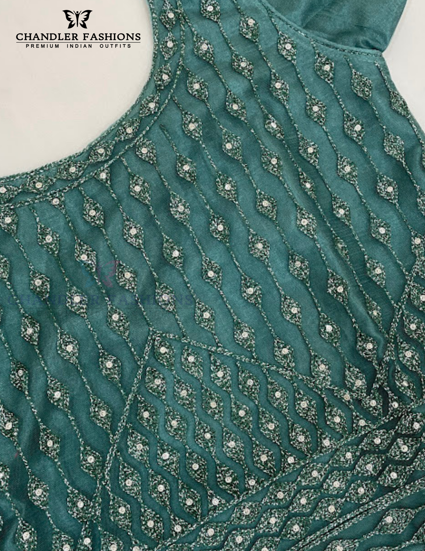 Green Stone Work Girls Choli Sets In Suncity