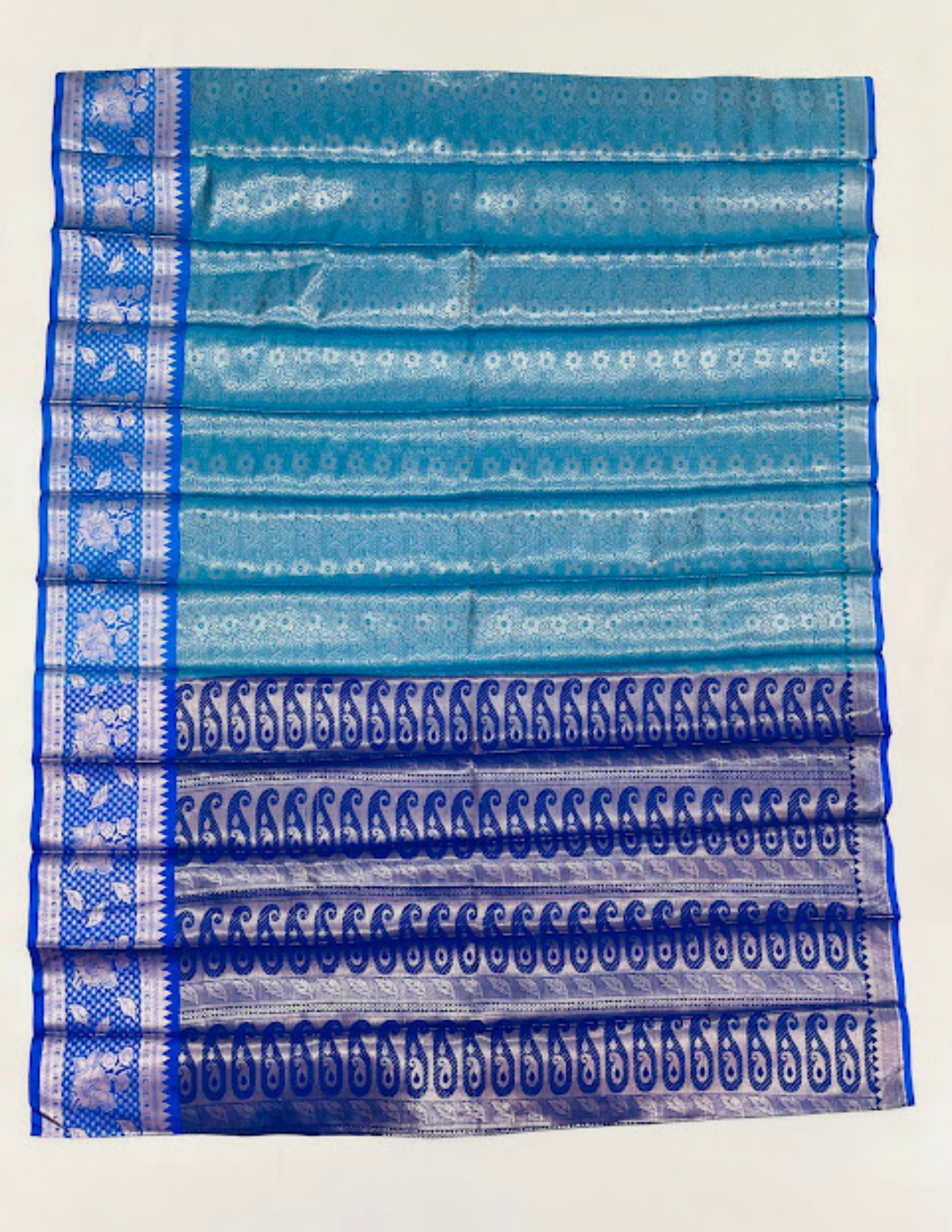 Blue Art Silk Saree Zari Work For Women In Suprice