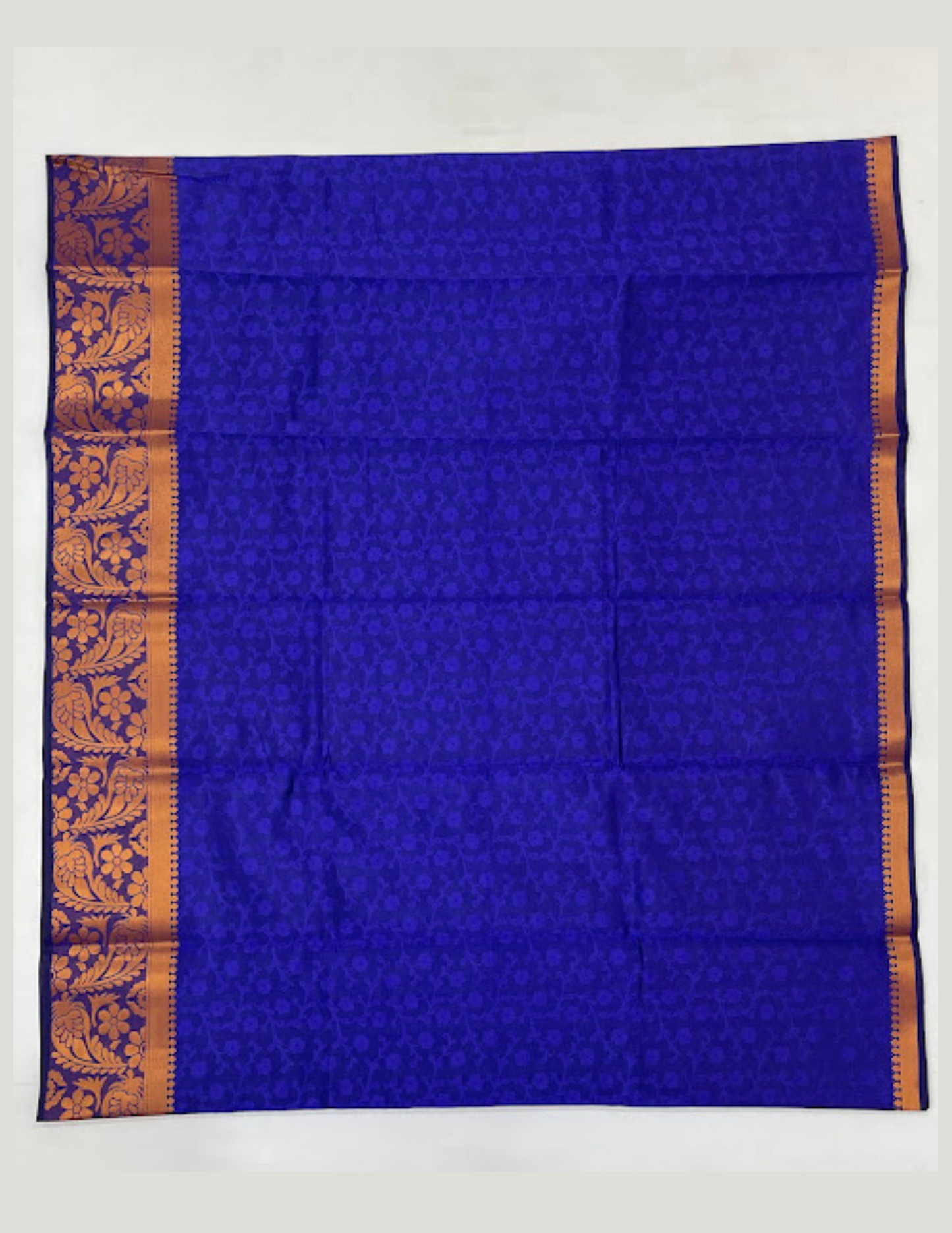 Dark Blue Art Silk Saree With Designer Zari Work In Suncity