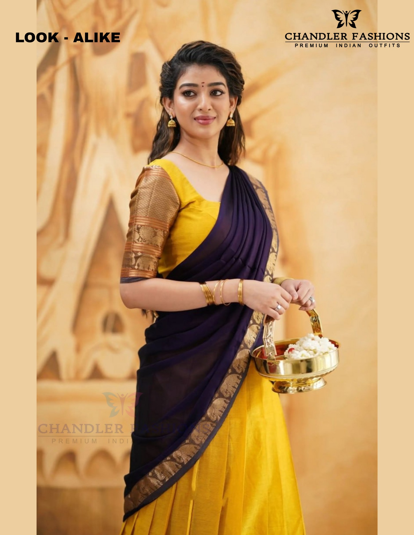 Yellow And Purple Color Silk Lehenga Choli Near Me