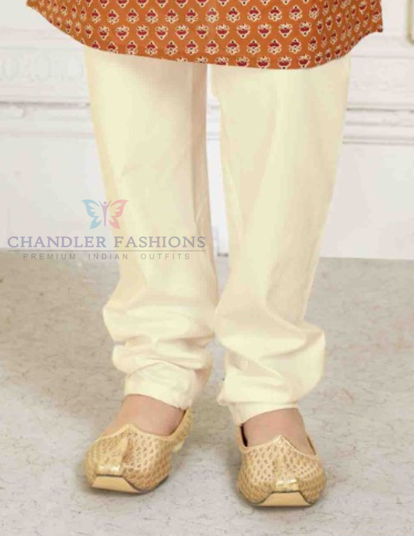 Light Brown Color Cotton Kurta Pajama Set In USA