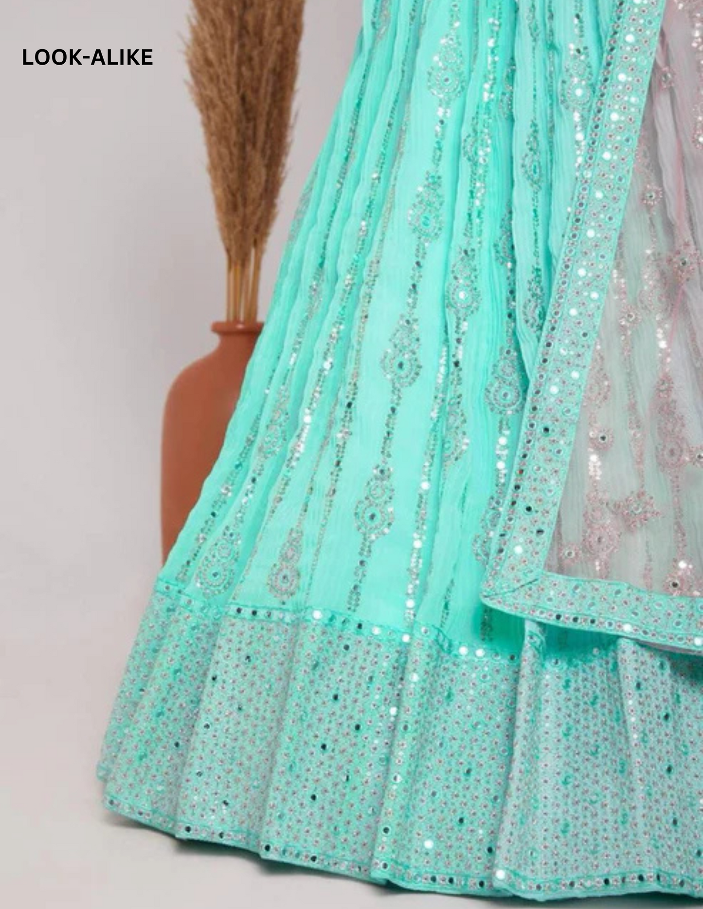 Elegant Sky Blue Color Georgette Embroidery And Sequins Work Lehenga Choli Near Me
