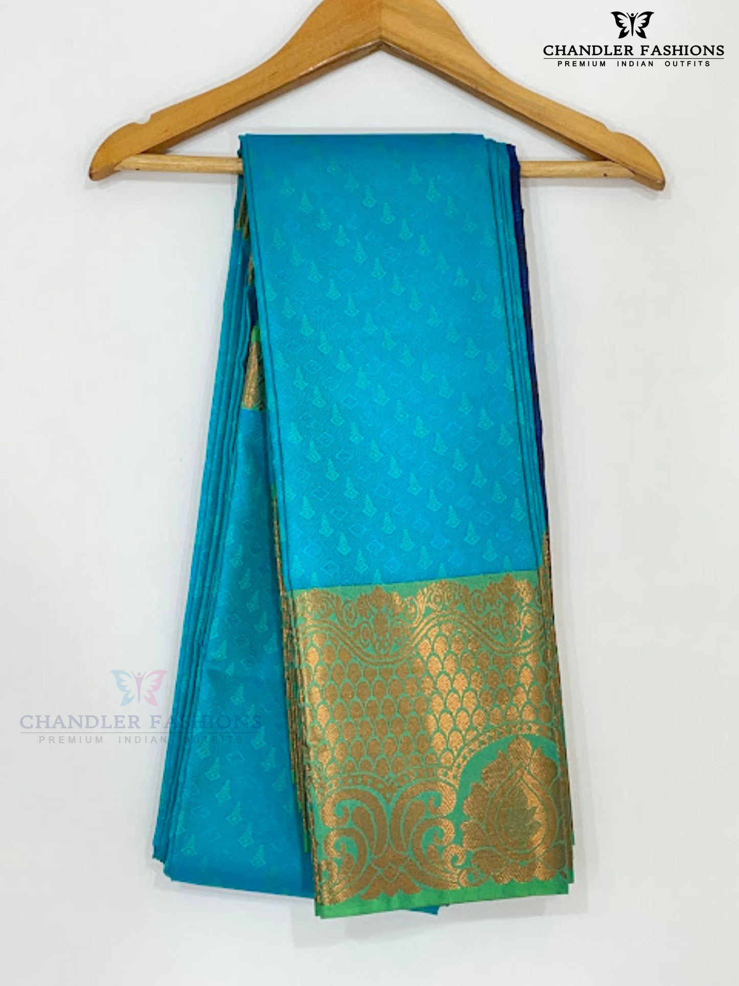Attractive Blue Color Art Silk Saree With Designer Zari Work Near Me